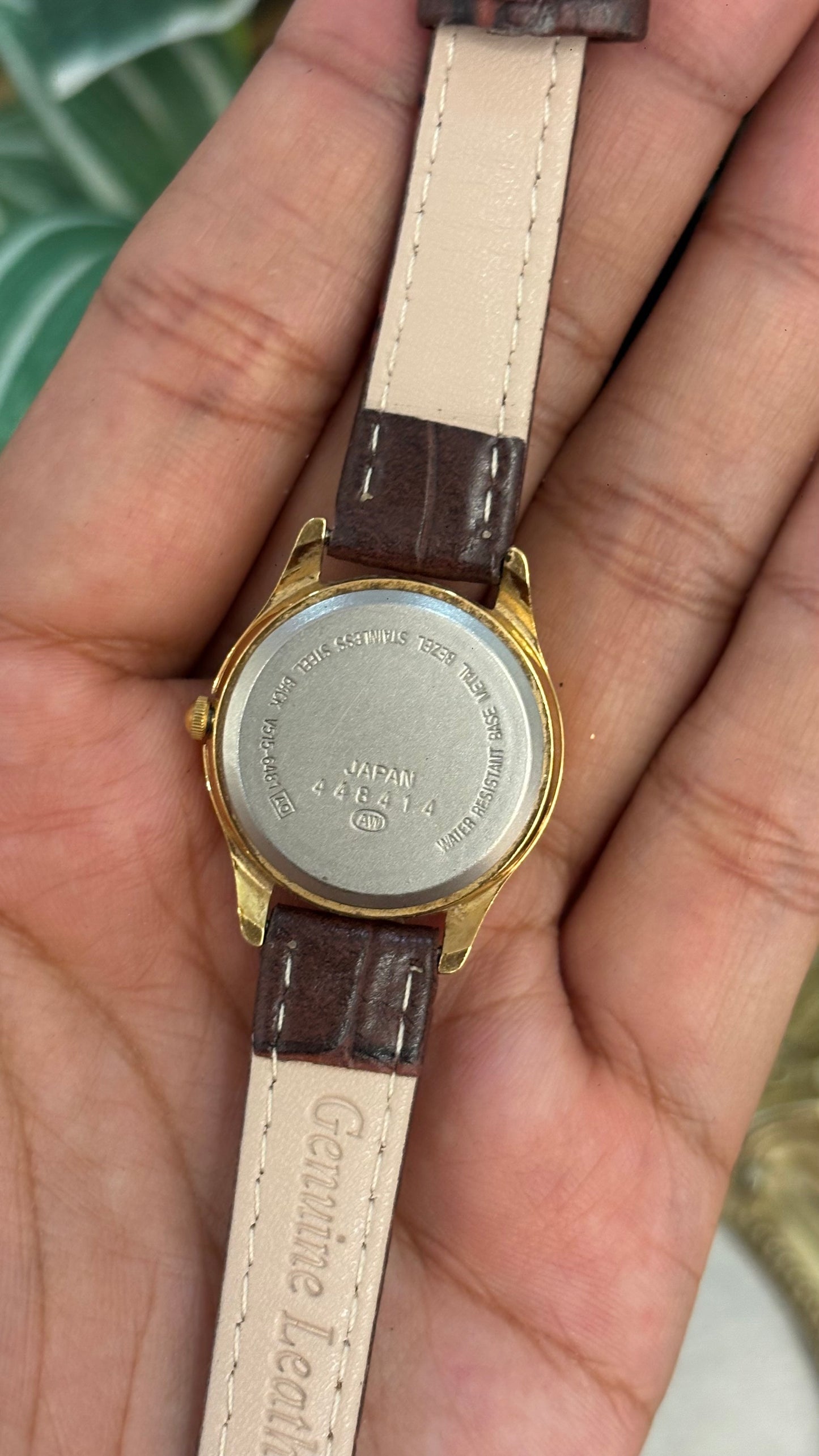 Vintage Alba by Seiko Watch in Brown Leather Straps