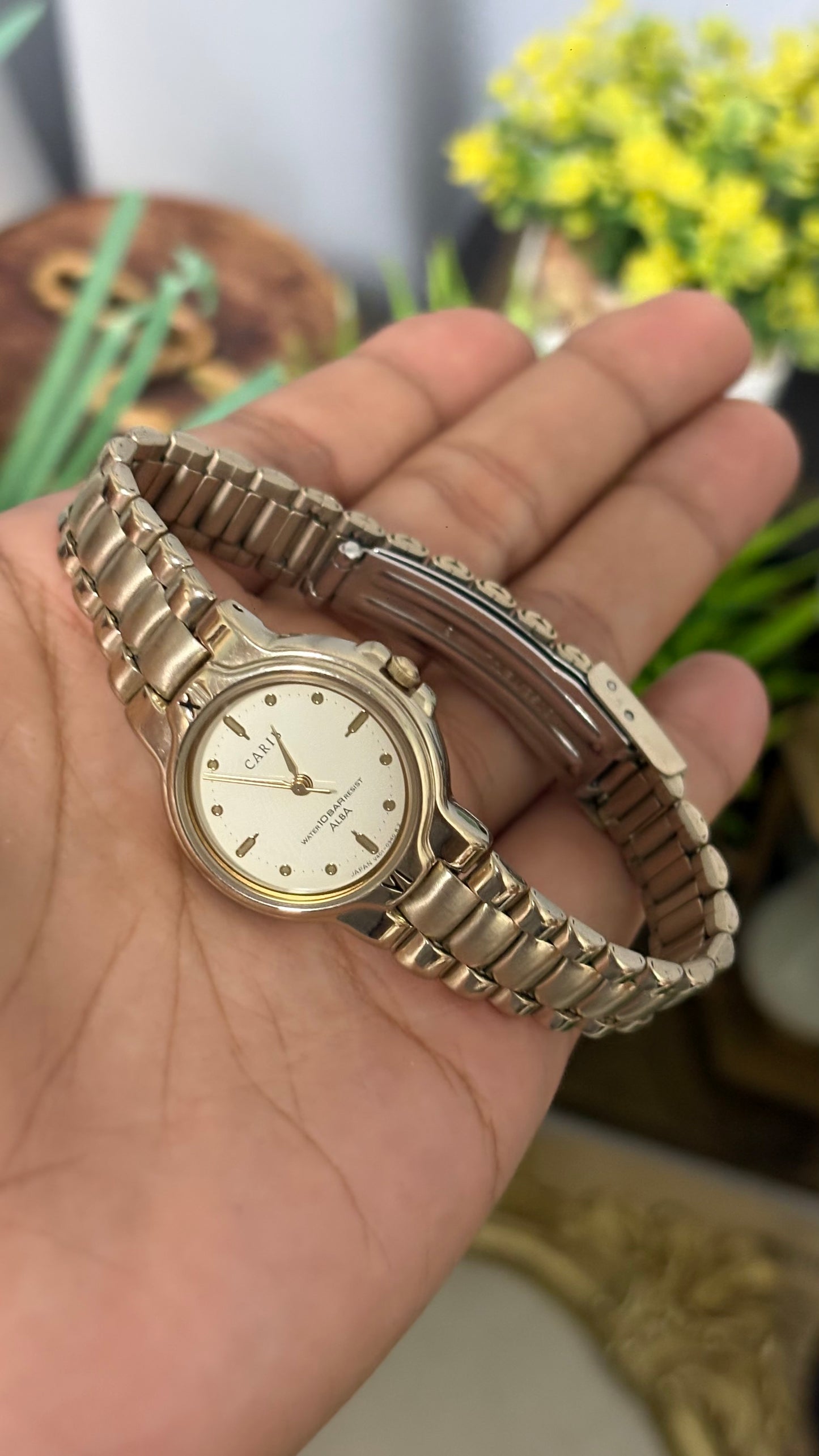 Vintage Carib Alba by Seiko Watch in Gold Tone