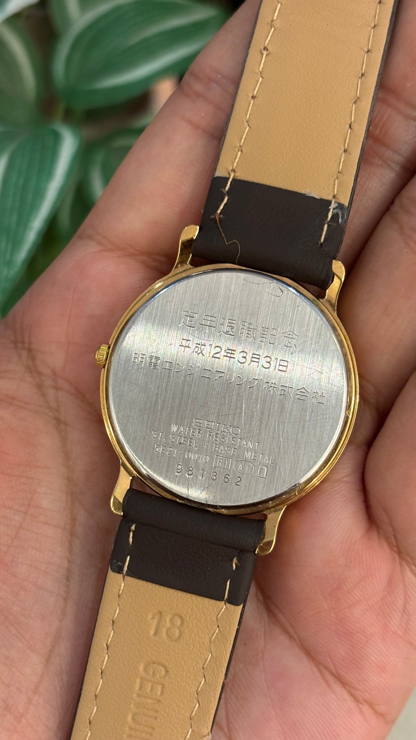 Vintage Spirit Seiko Men’s Watch in Leather Straps
