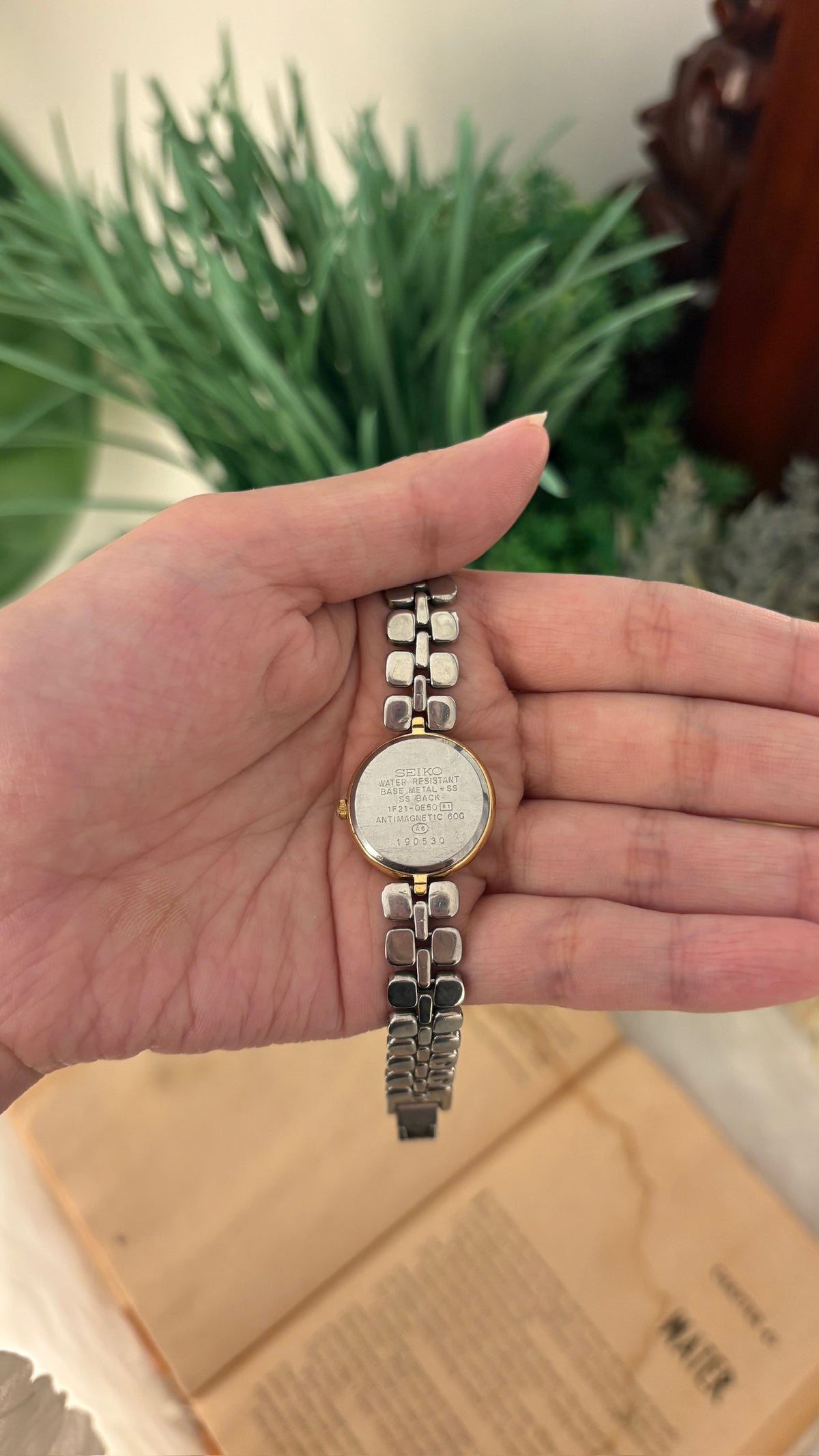 Rare Vintage Seiko Lucent Watch in Two-Tone Quartz