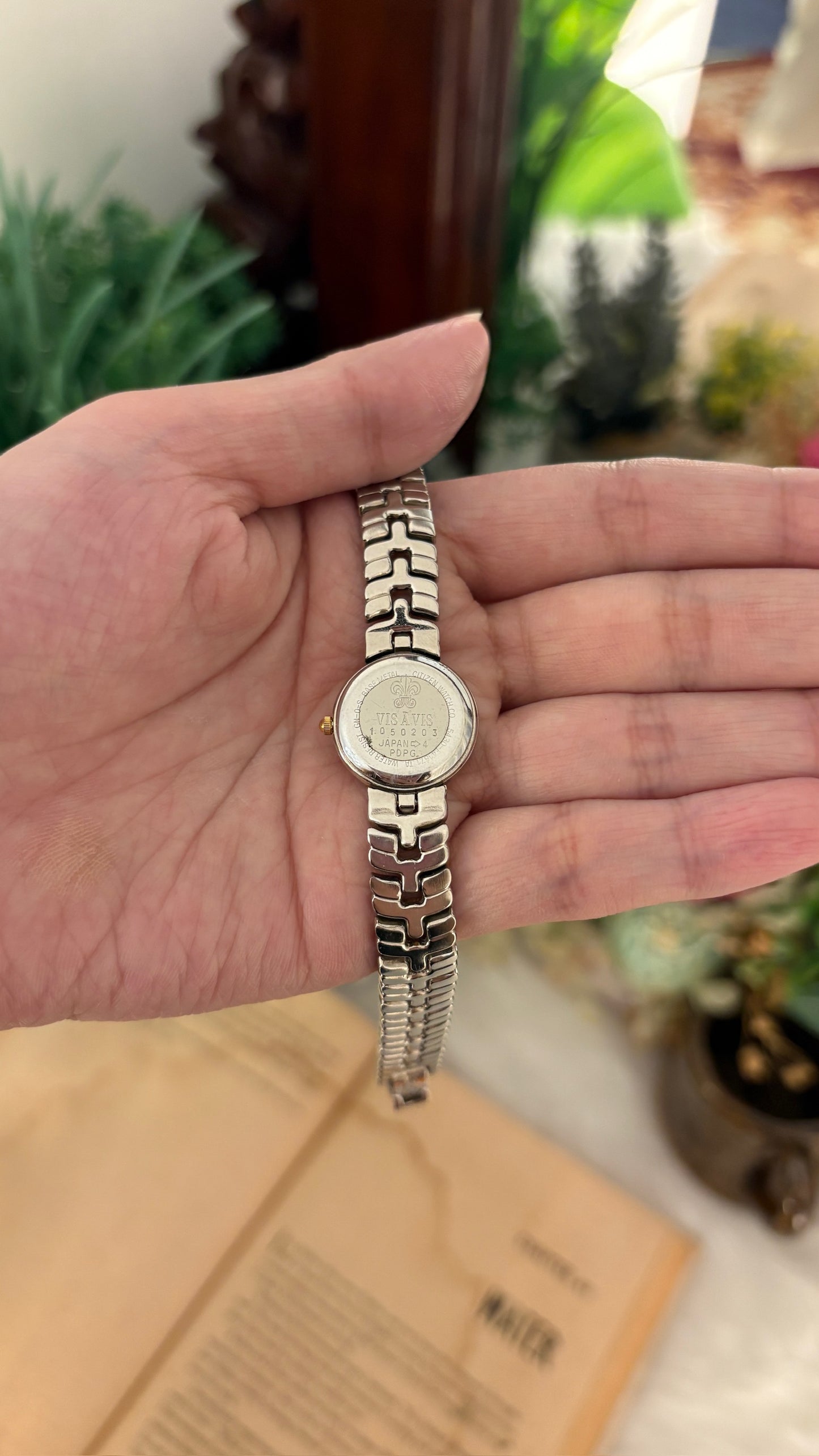 Rare Vintage Vis a Vis Watch in Two-Tone Quartz