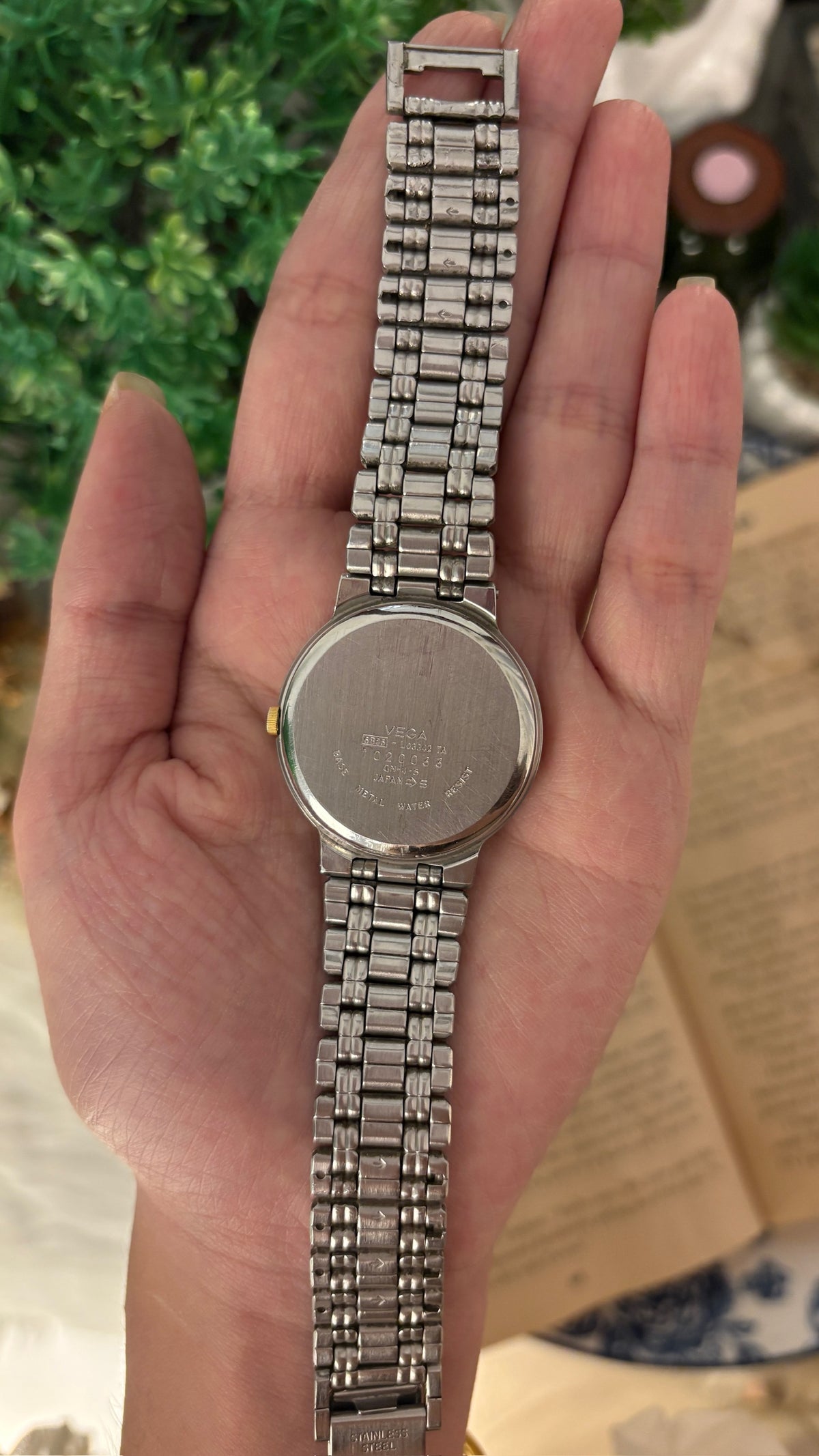 Extremely Rare Vintage Oxy Vega Citizen Moonphase Mens Watch in Two-Tone Quartz