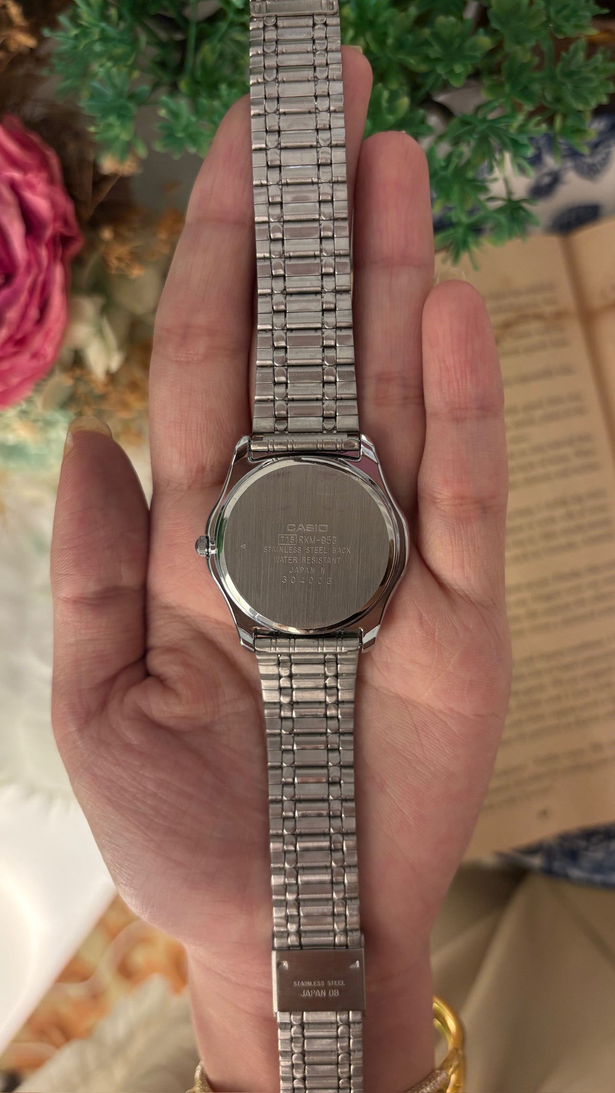 Extremely Rare Vintage Rookie Casio Mini Moonphase Mens Watch in Silver Tone Quartz