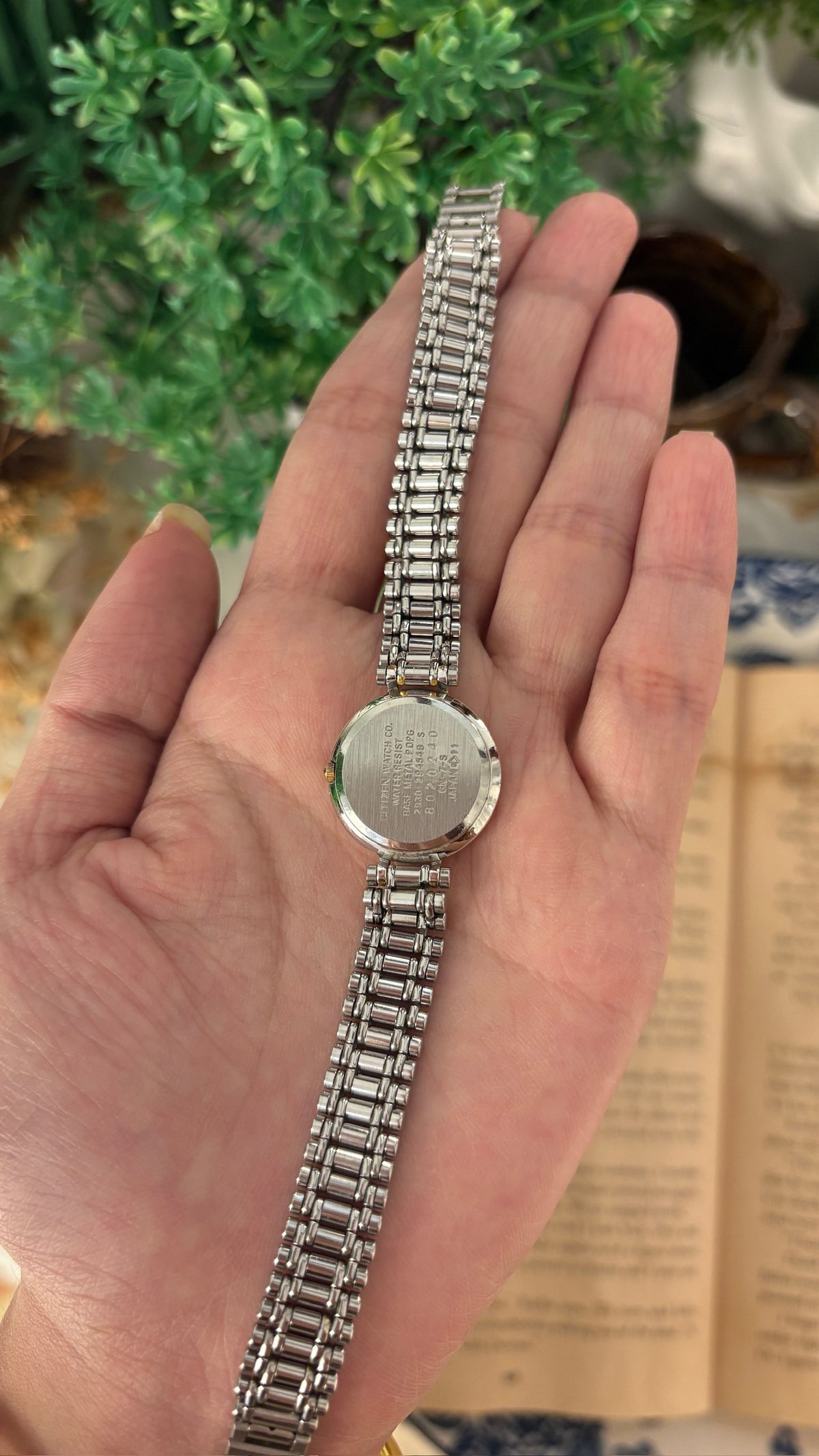 Rare Vintage Sylph Citizen Rail Motif Watch in Two-Tone Quartz