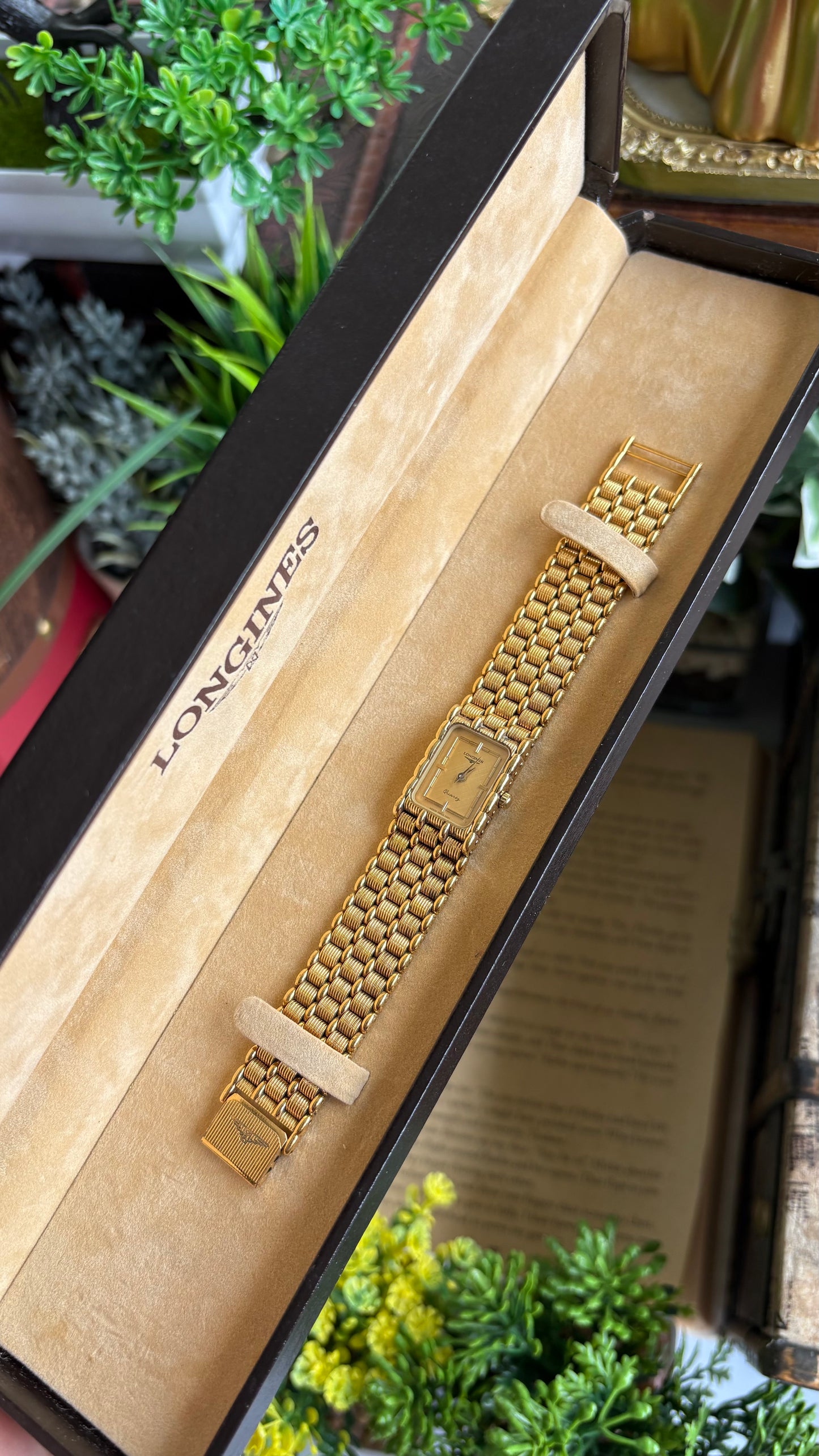 Vintage Longines Gold-filled Dress Watch in Gold Tone Textured Dial with Original Box