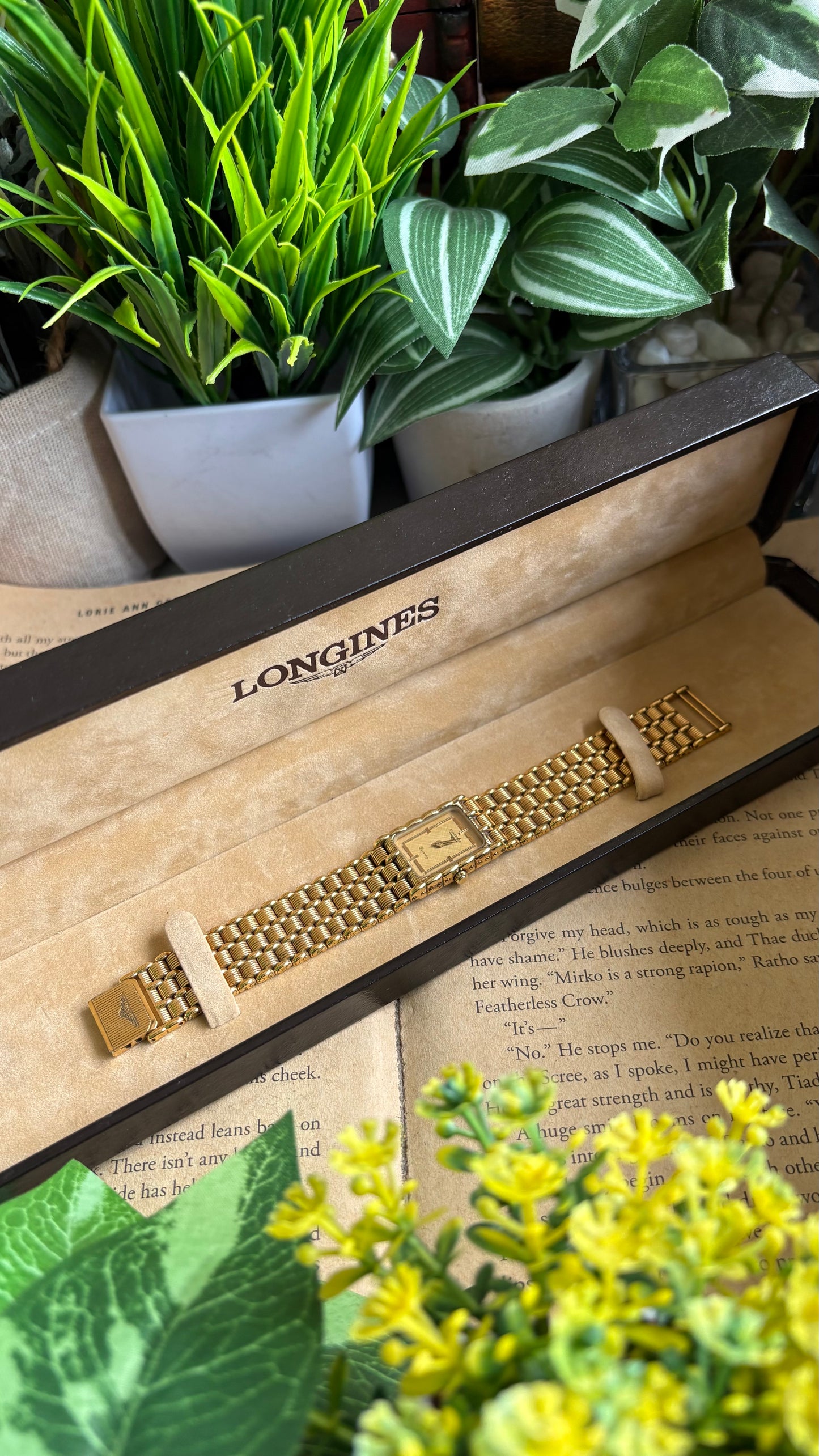 Vintage Longines Gold-filled Dress Watch in Gold Tone Textured Dial with Original Box