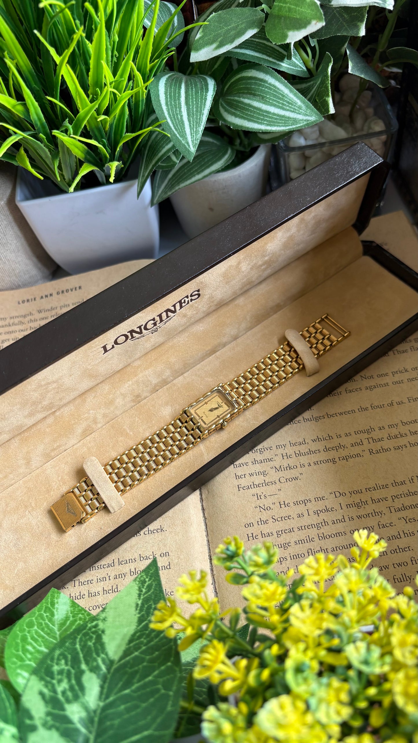 Vintage Longines Gold-filled Dress Watch in Gold Tone Textured Dial with Original Box