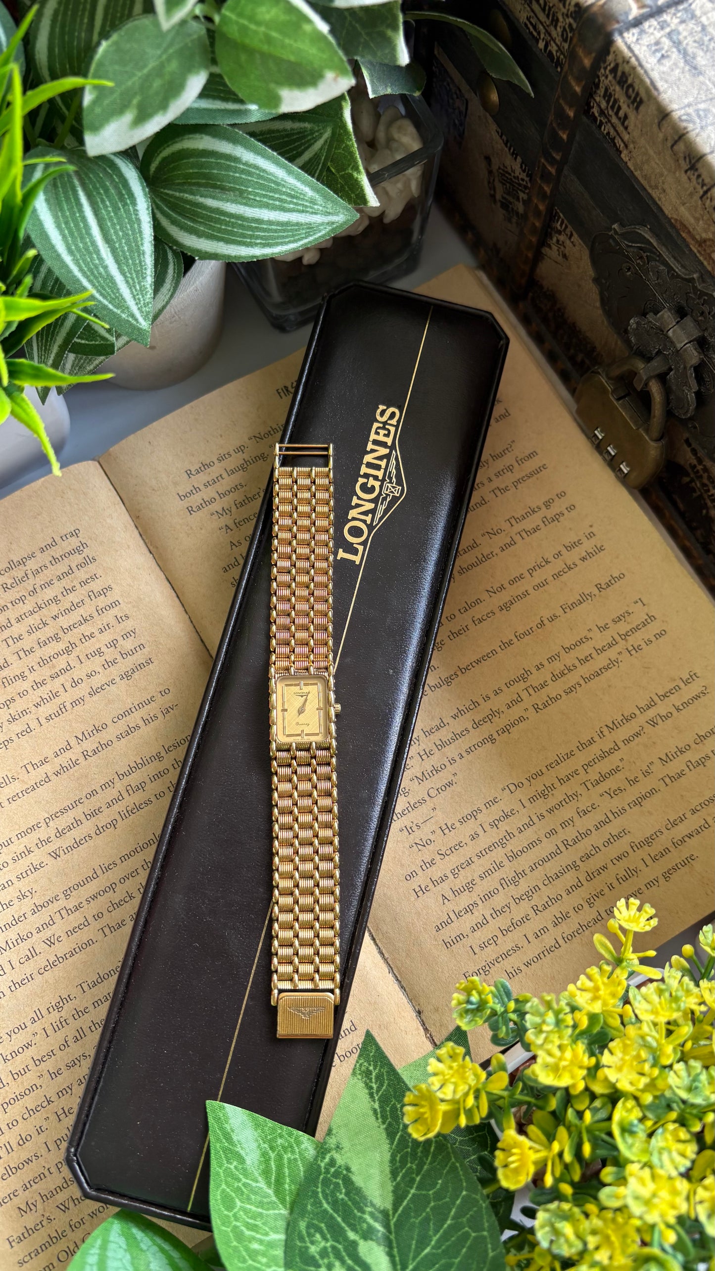 Vintage Longines Gold-filled Dress Watch in Gold Tone Textured Dial with Original Box
