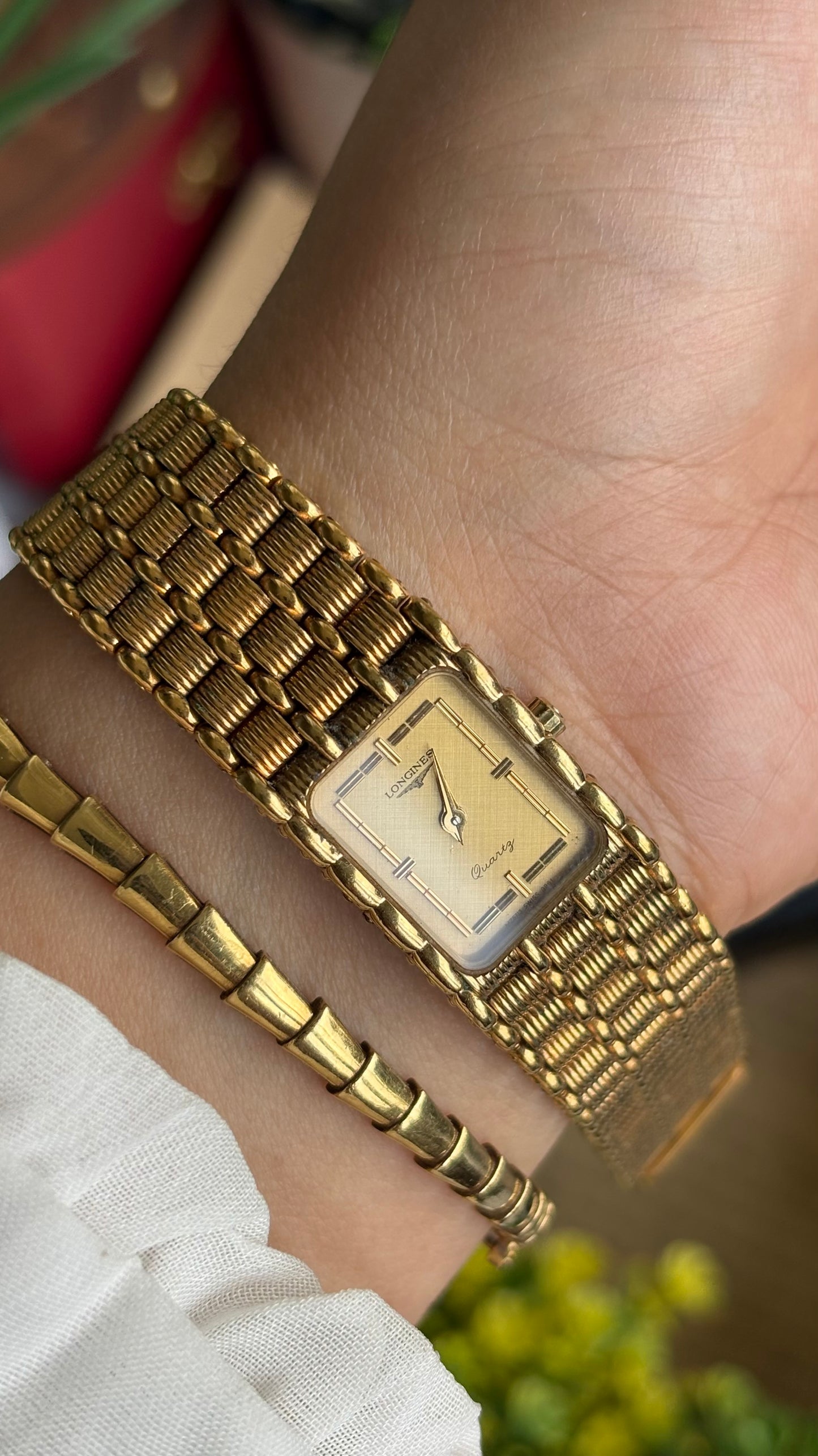 Vintage Longines Gold-filled Dress Watch in Gold Tone Textured Dial with Original Box