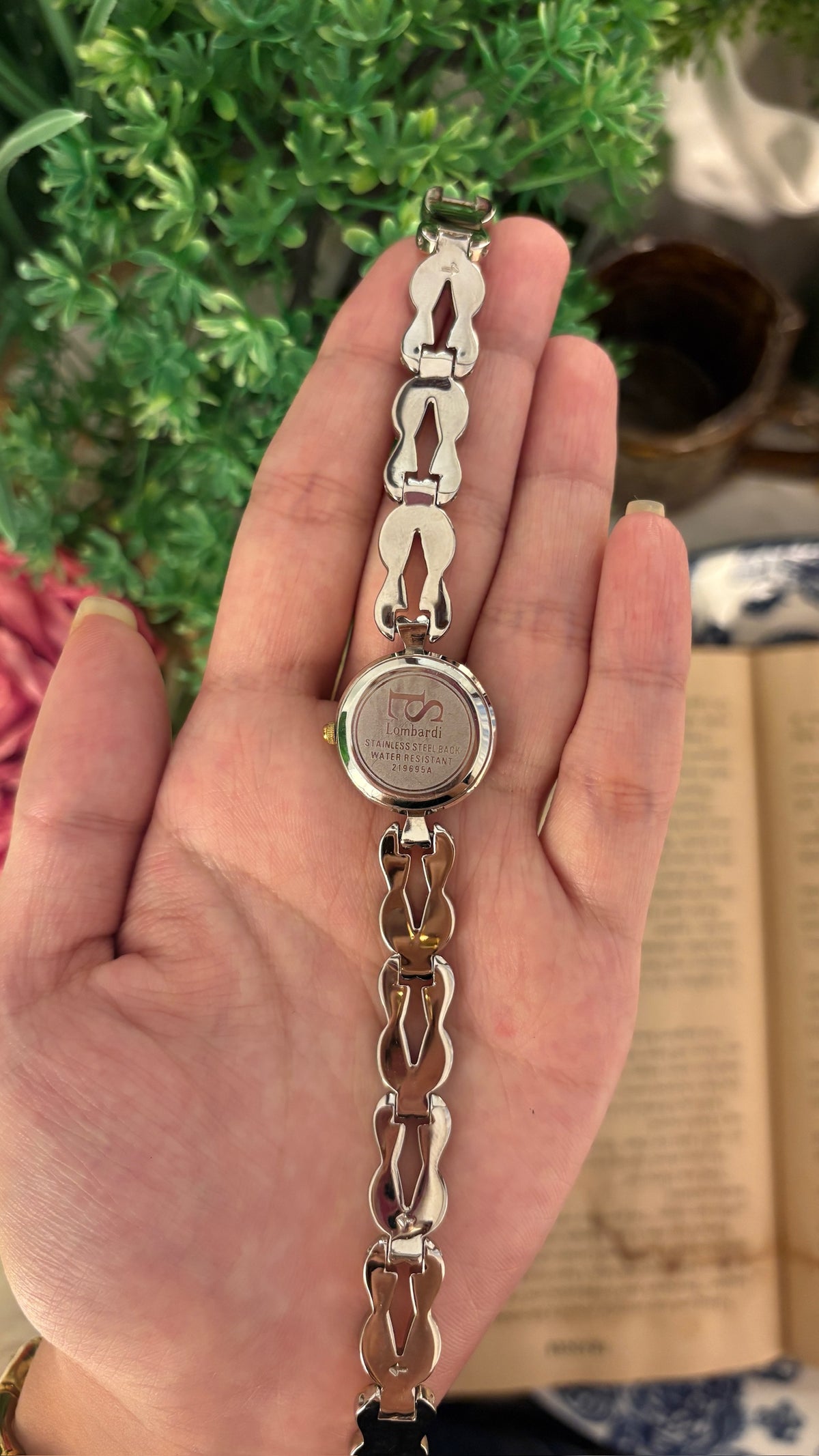 Rare Vintage Lombardi Intertwined Link Bracelet Watch in Two-Tone Quartz