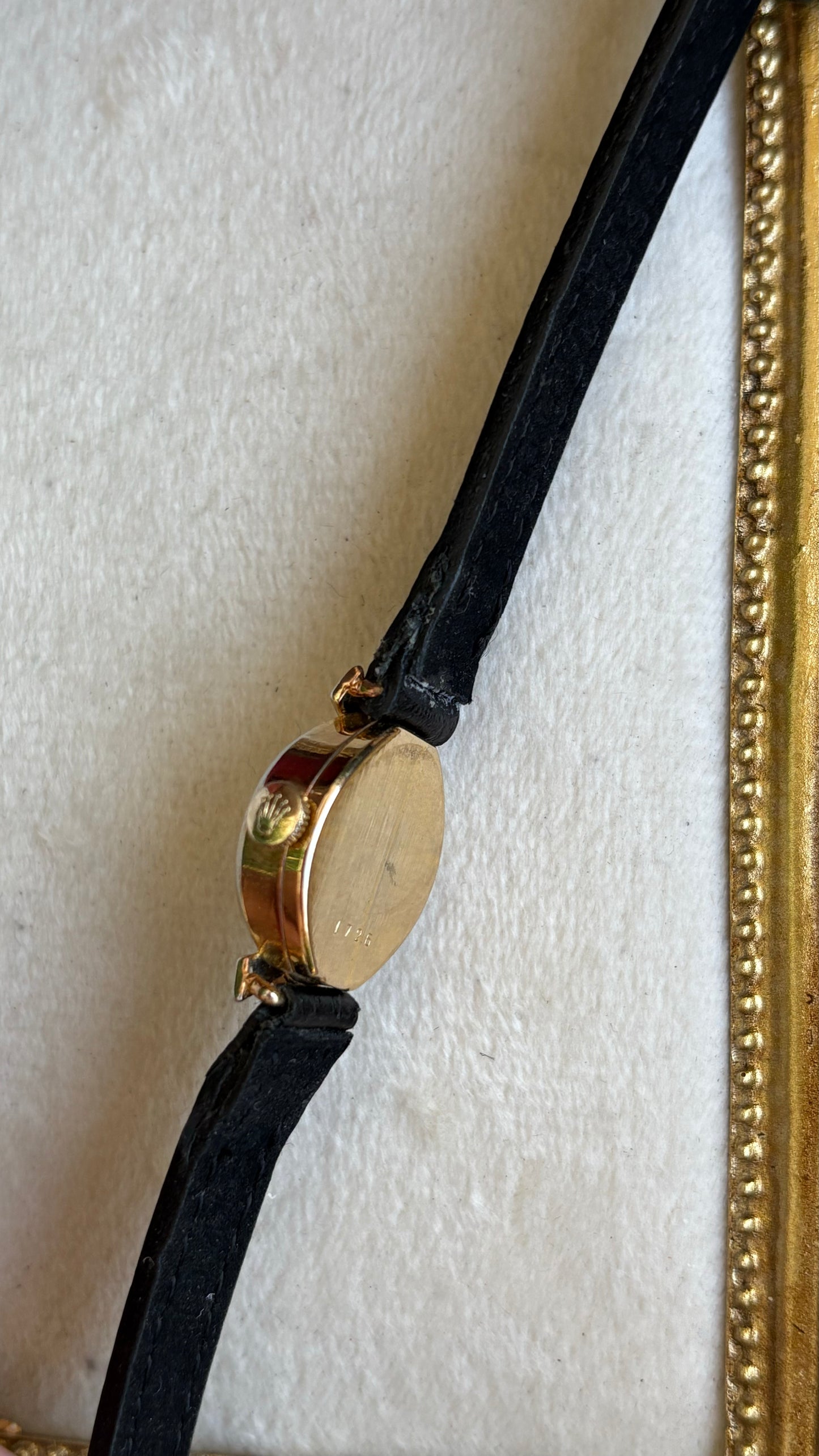 Extremely Rare and Dainty Vintage Tudor Rolex Watch in Leather Strap