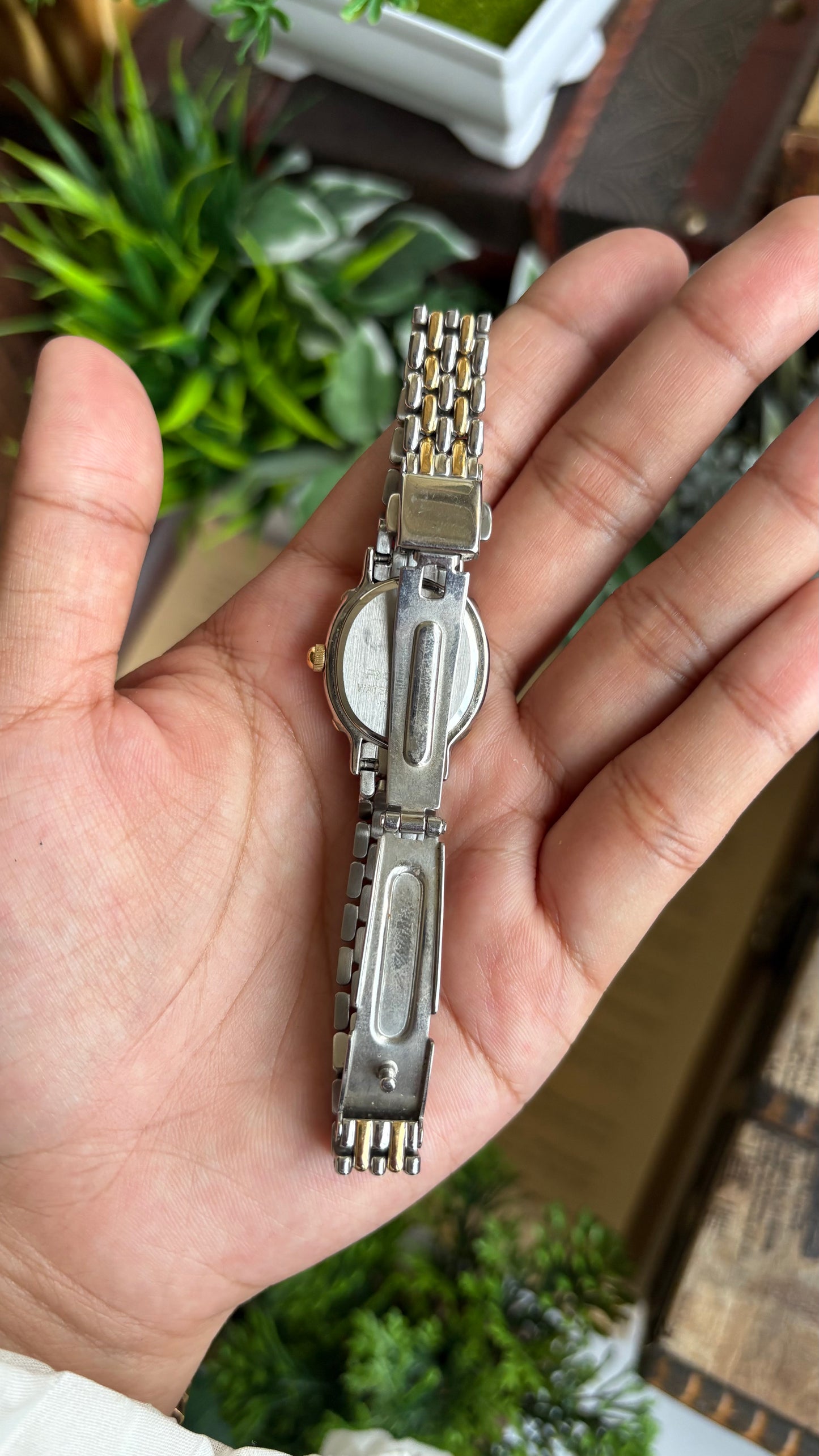 Vintage Romia Watch in Two Tone Oval Face