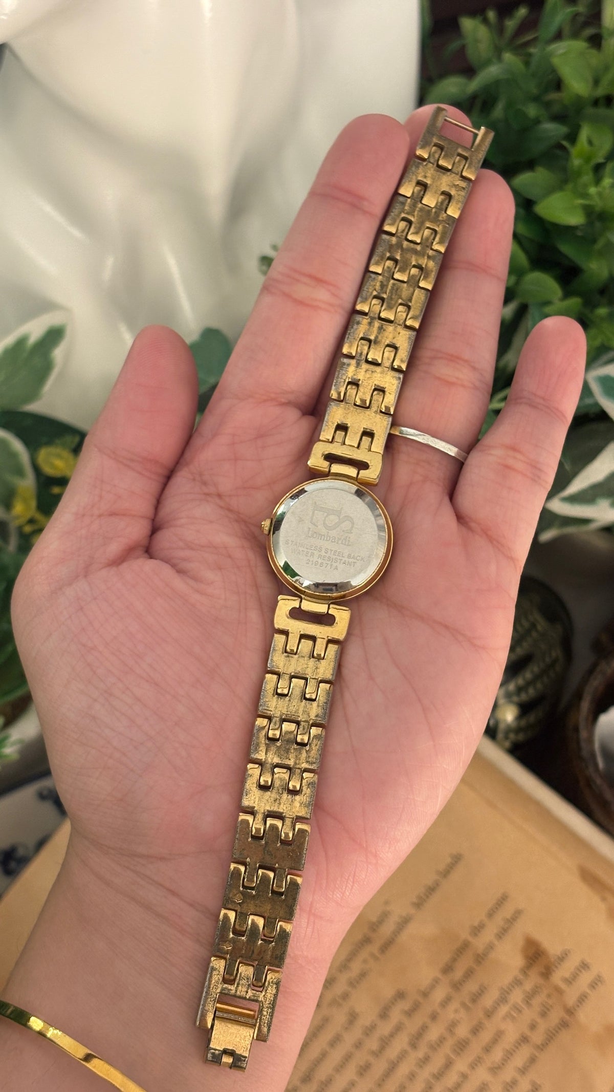 Vintage Lombardi Classic Watch in Gold Tone Quartz