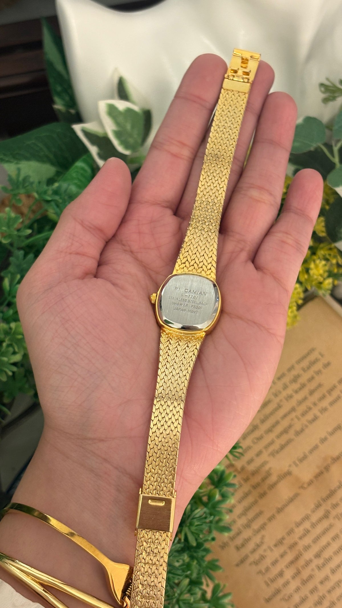 Vintage Pi Camian Dress Watch in Gold Tone Quartz