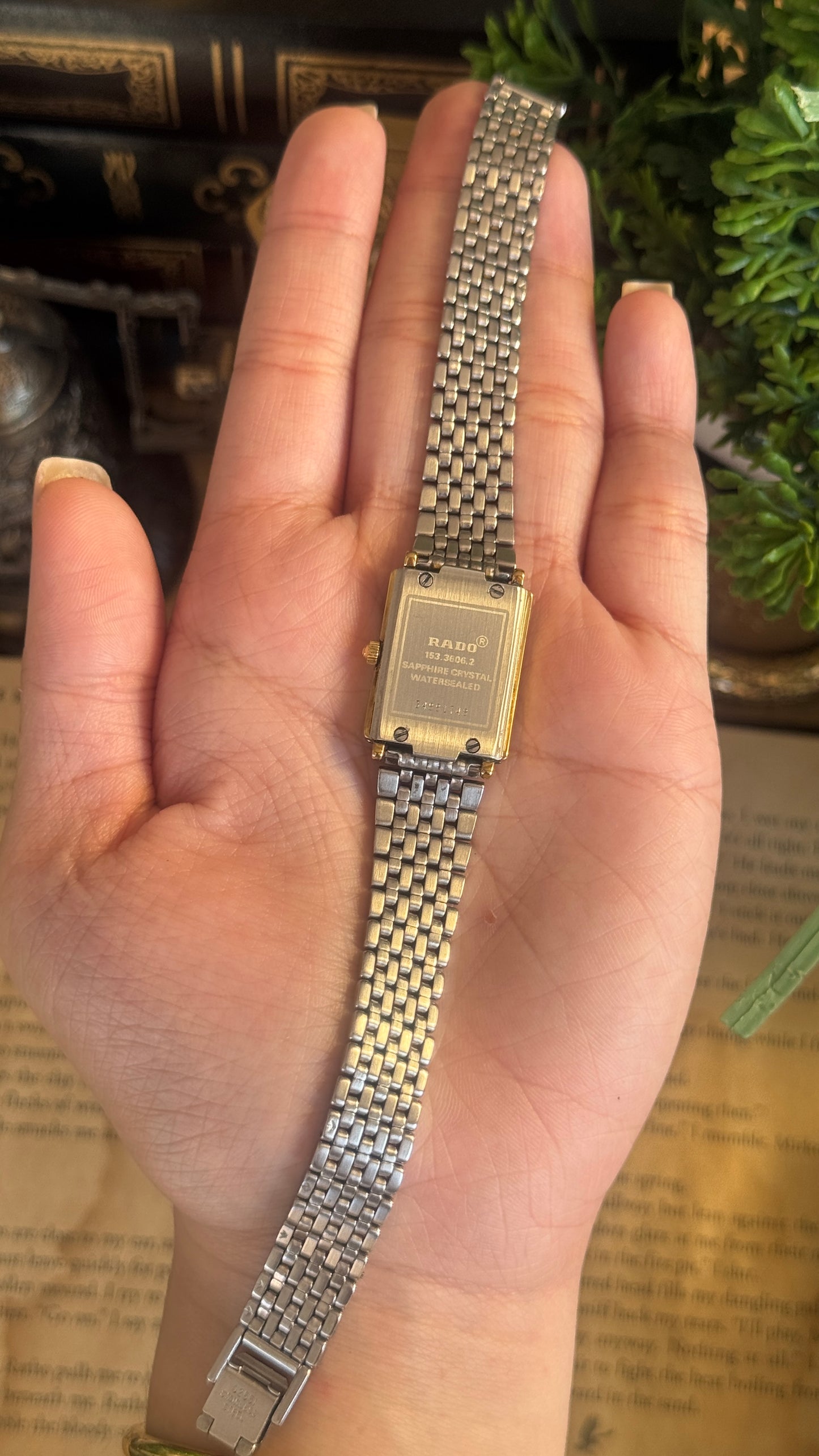 Rare Vintage Rado Swiss Florence Tank in Two-Tone Quartz