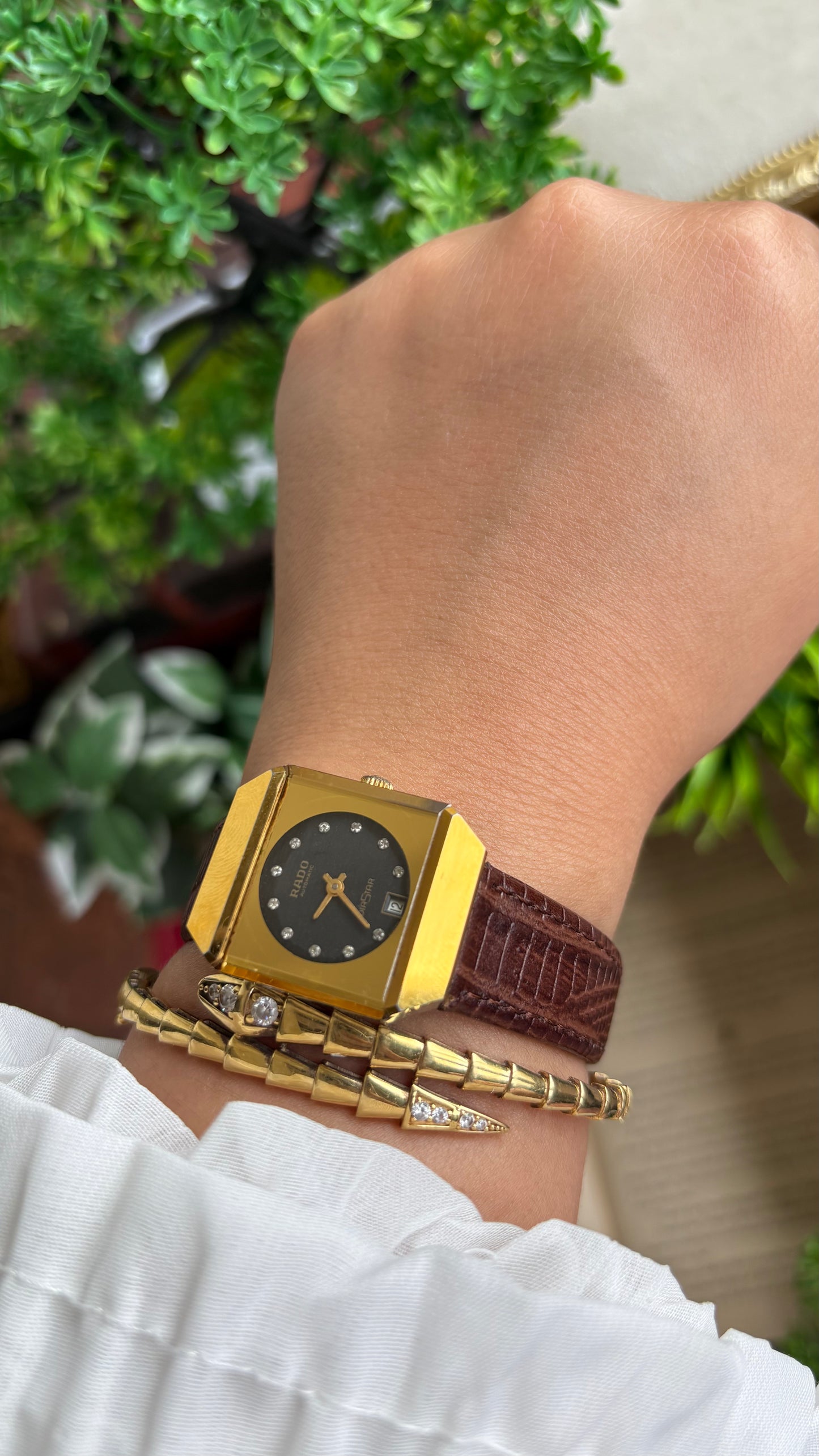 Vintage RADO Automatic Women’s Dress Watch in Brown Leather Strap