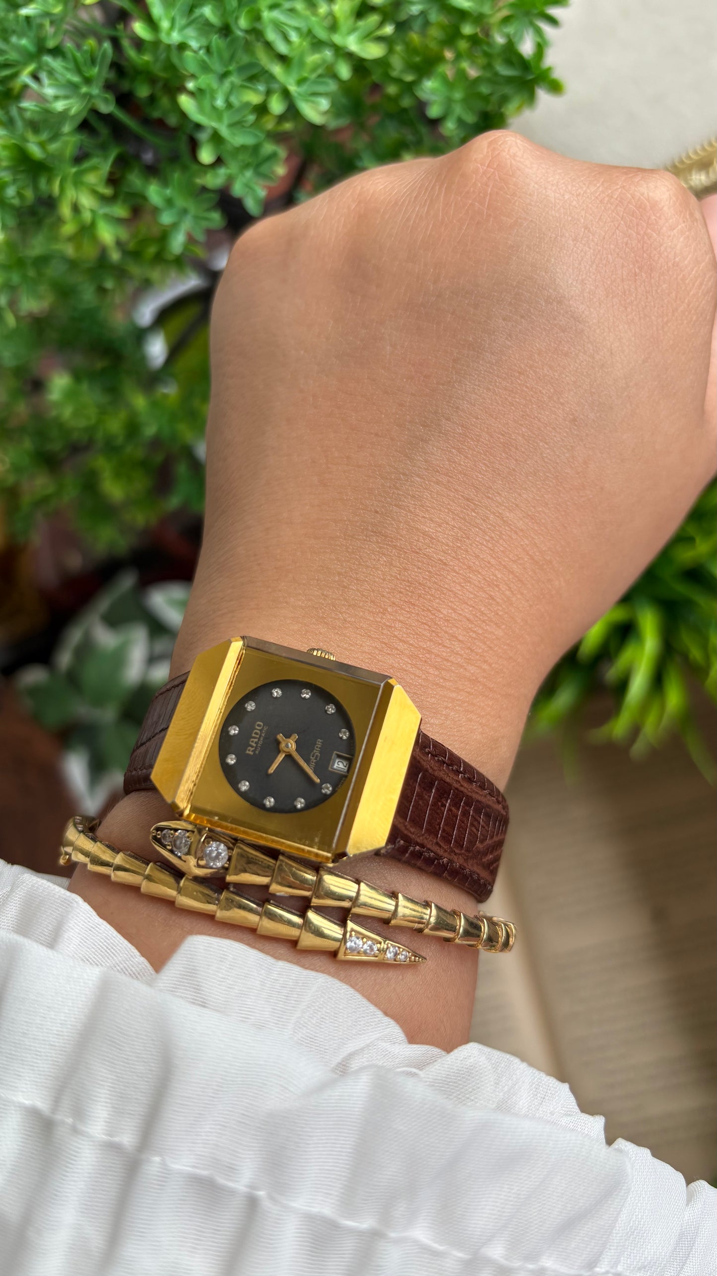 Vintage RADO Automatic Women’s Dress Watch in Brown Leather Strap