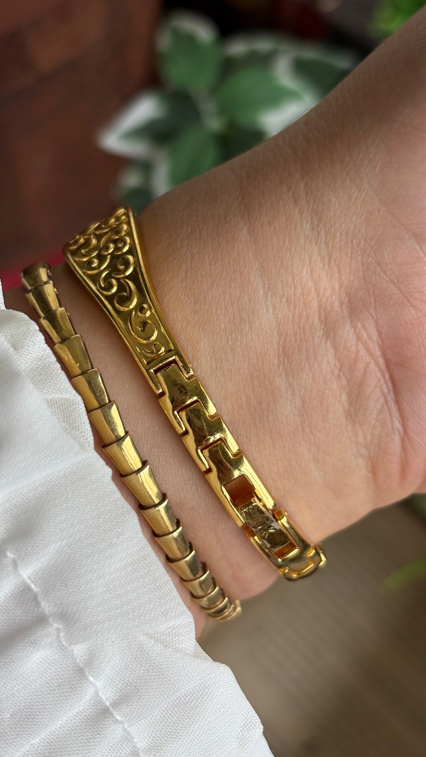 Extremely Rare Vintage Anne Klein Art Deco Watch in Gold Tone