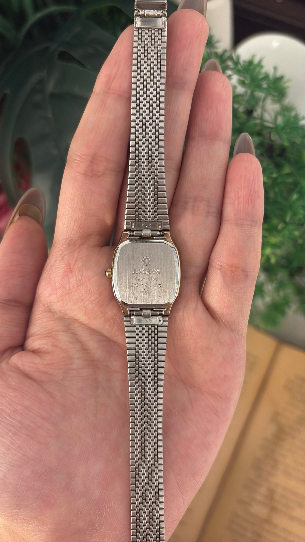 Vintage Junghans Tank Dress Watch in Gold Tone Quartz