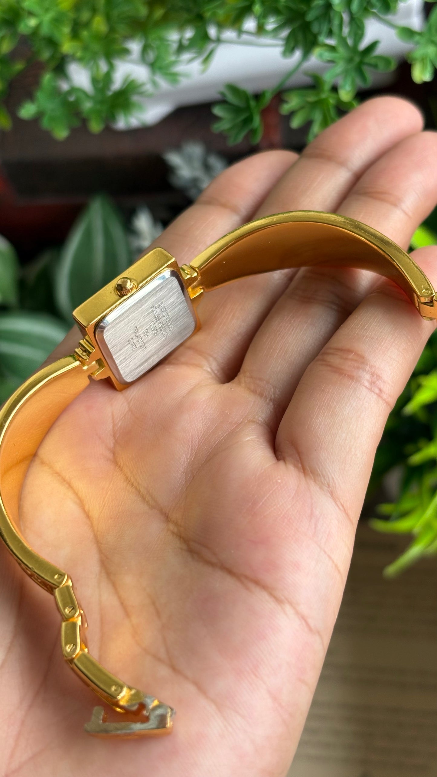Extremely Rare Vintage Anne Klein Art Deco Watch in Gold Tone