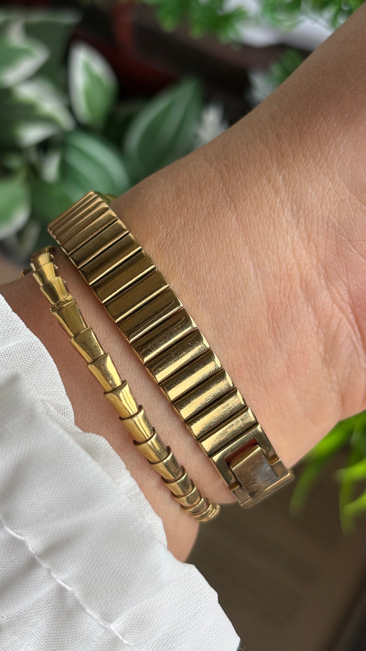 Extremely Rare Vintage Seiko Half Moon Watch in Gold Tone