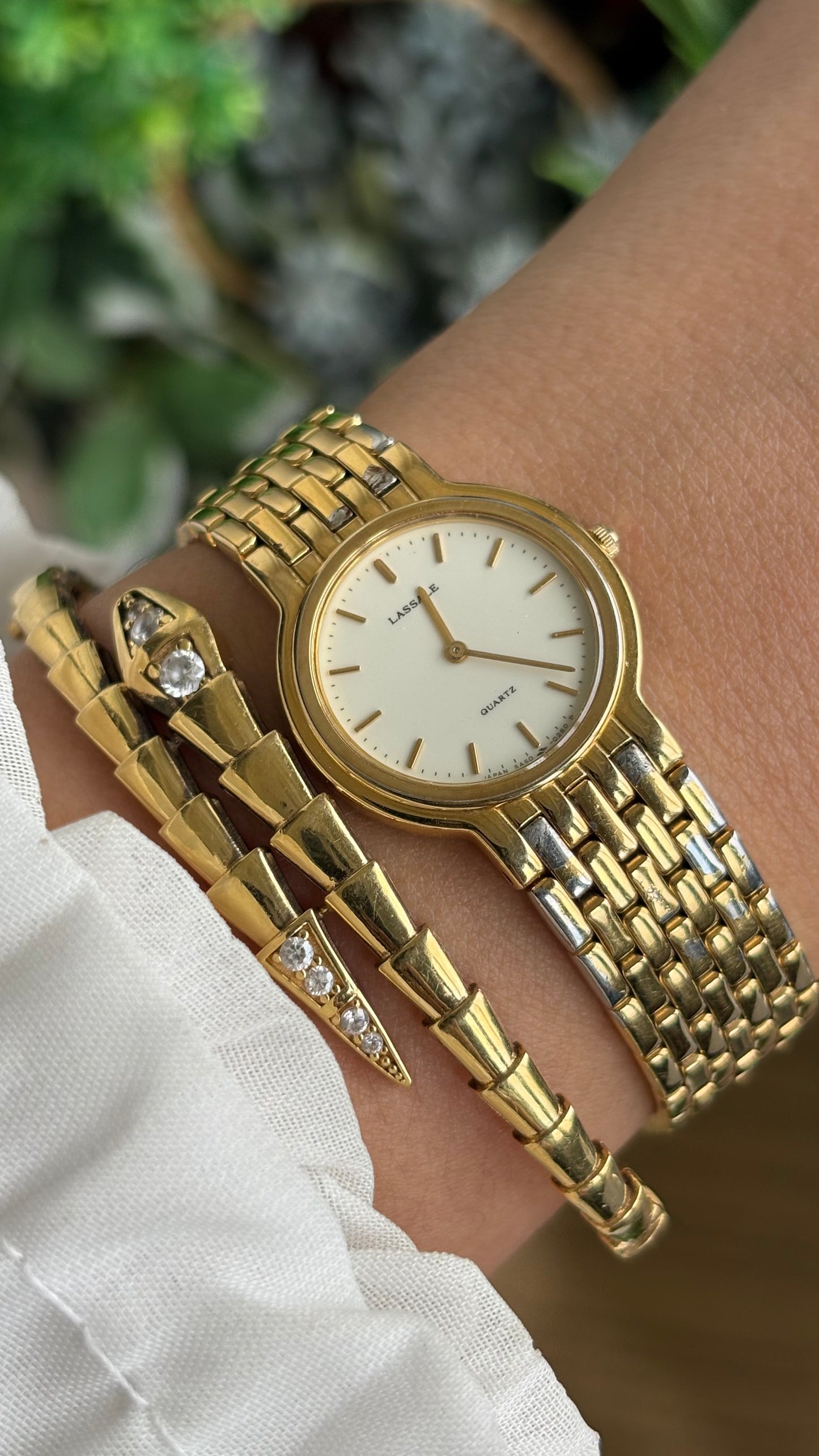 Vintage Seiko Lassale Watch in Gold Tone Thin Dial