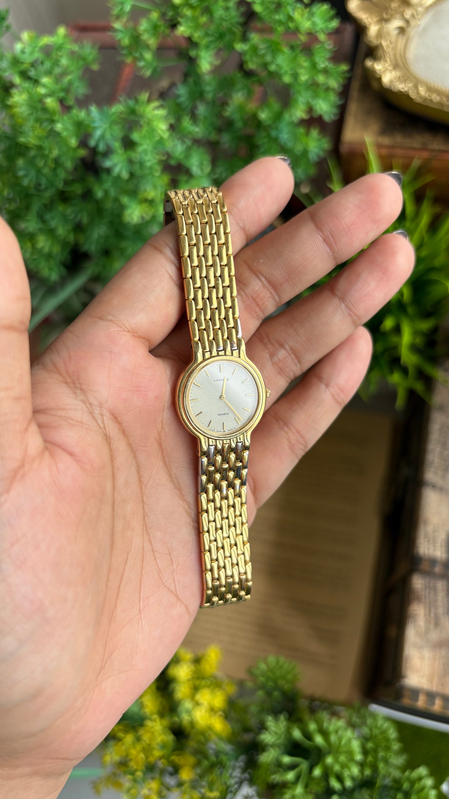Vintage Seiko Lassale Watch in Gold Tone Thin Dial
