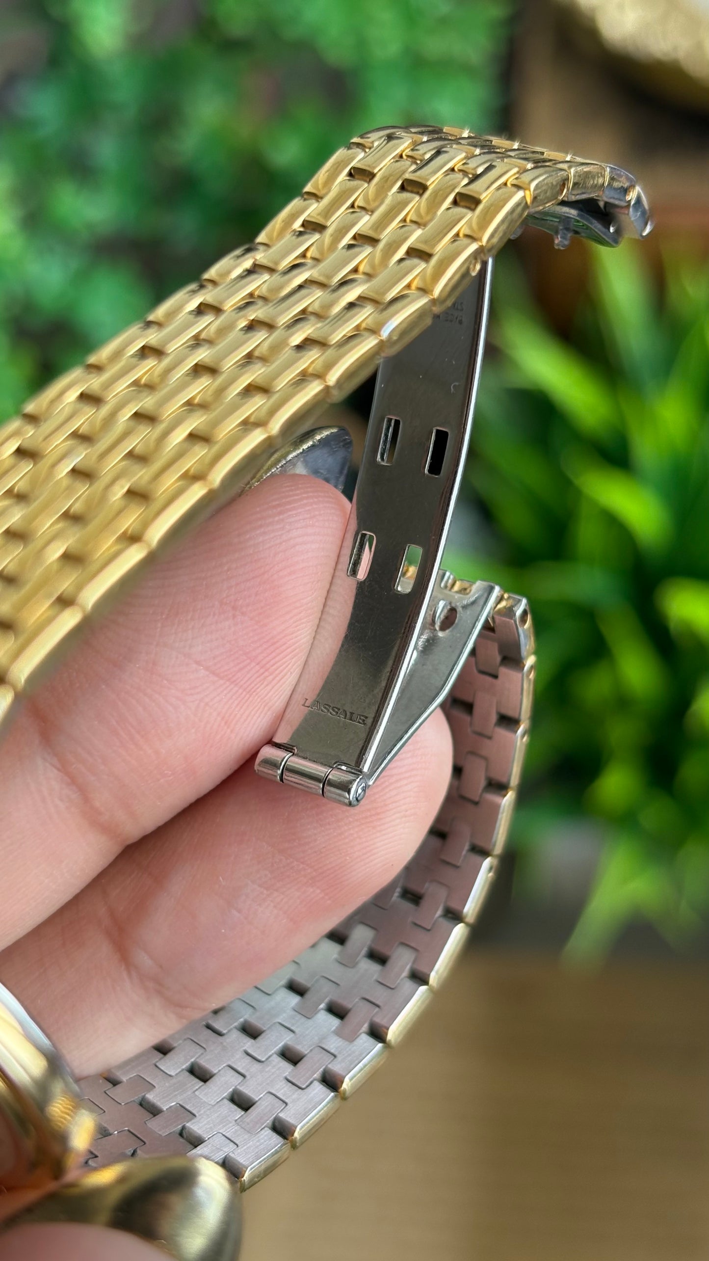 Vintage Seiko Lassale Watch in Gold Tone Thin Dial