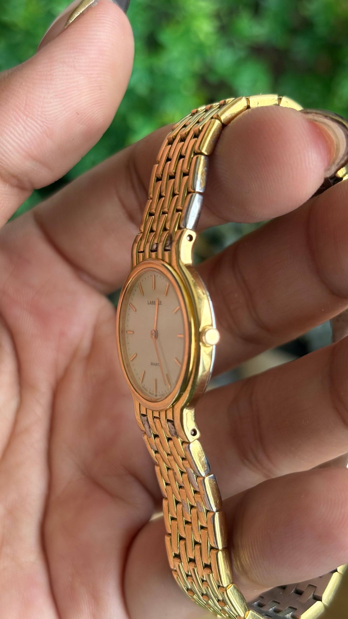 Vintage Seiko Lassale Watch in Gold Tone Thin Dial