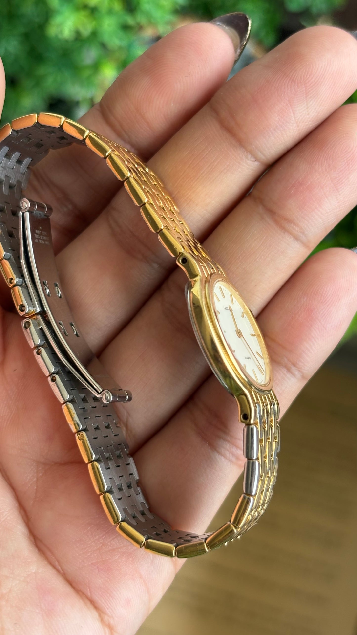 Vintage Seiko Lassale Watch in Gold Tone Thin Dial