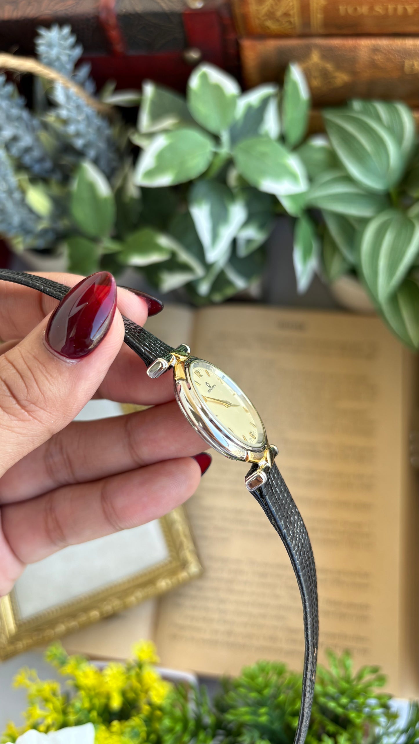Vintage J.B. Champion Watch in Original Leather Strap (150$ on tag)