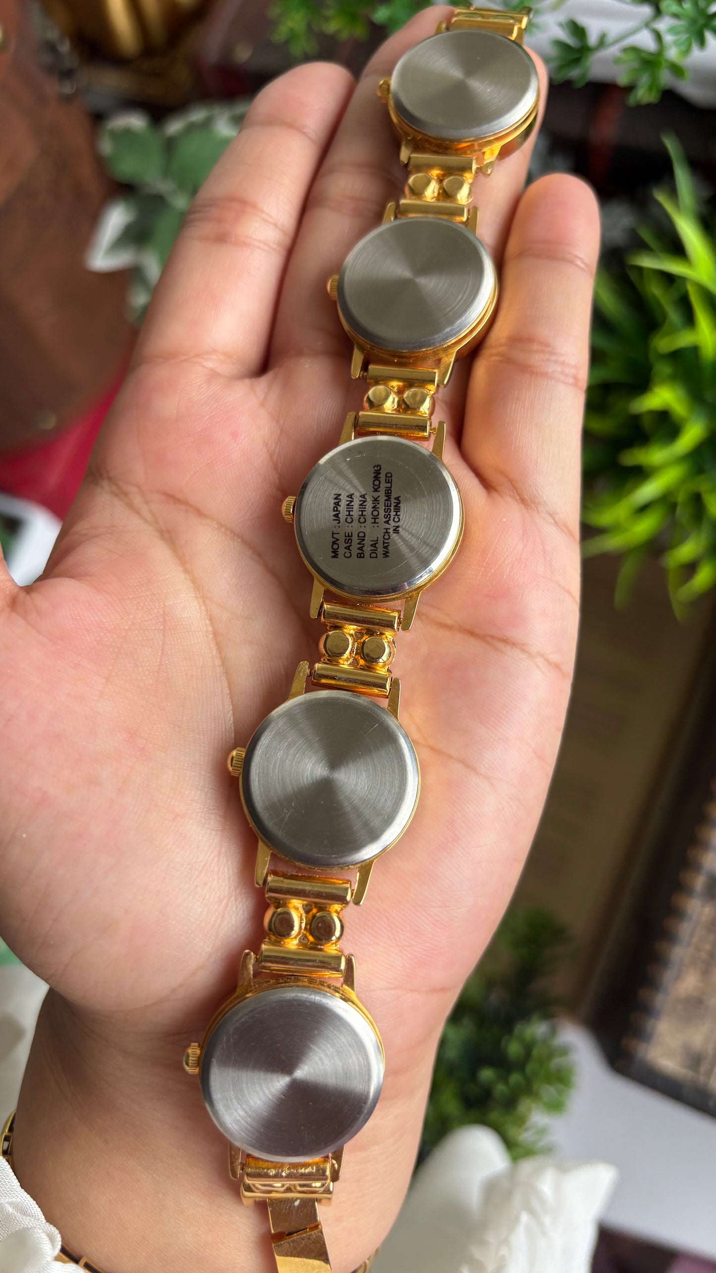Extremely Rare Vintage Liberty 1978 Watch in Gold Tone Pink Dial