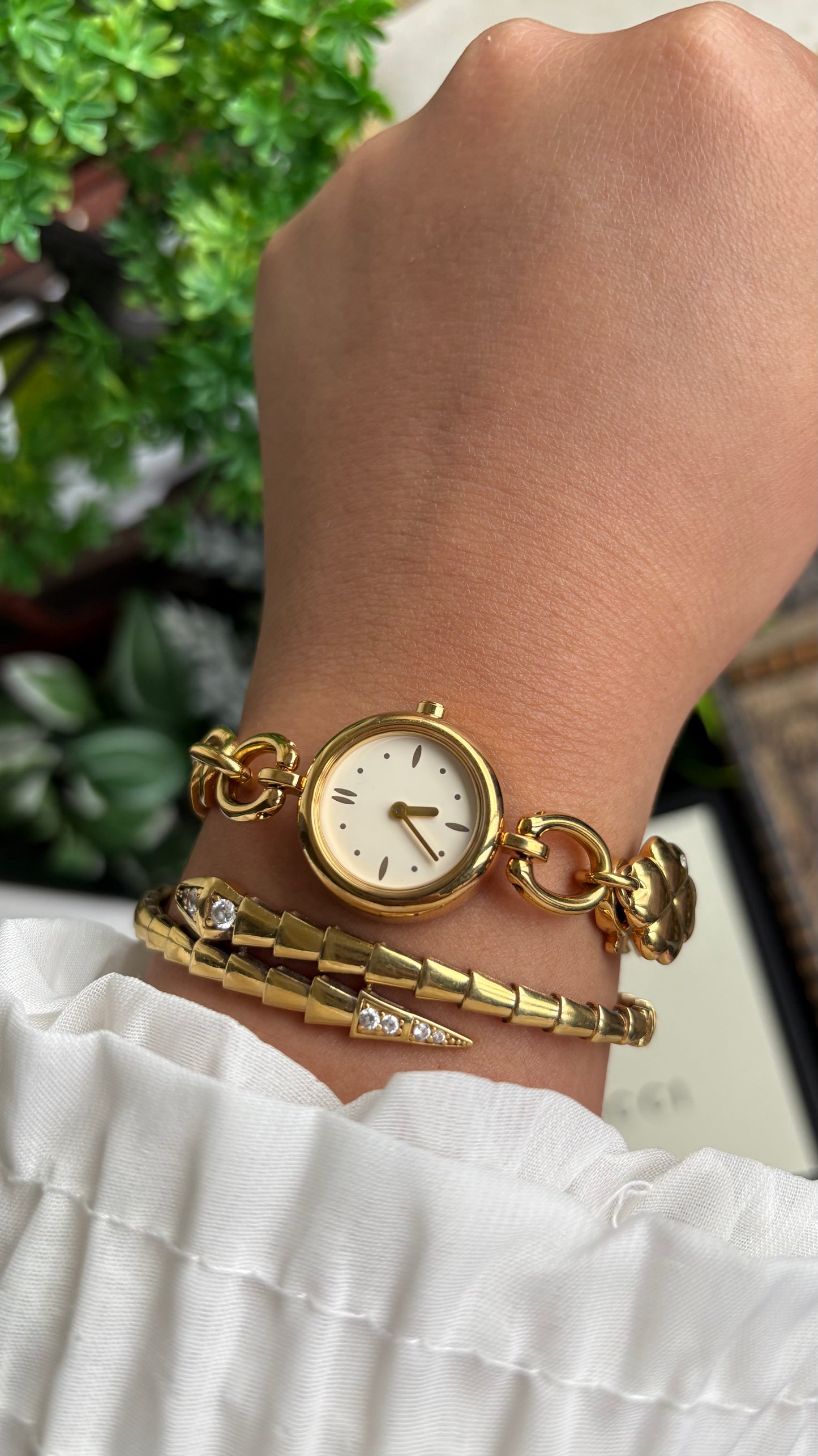 Vintage Citizen Noevir Charm Watch in Gold Tone