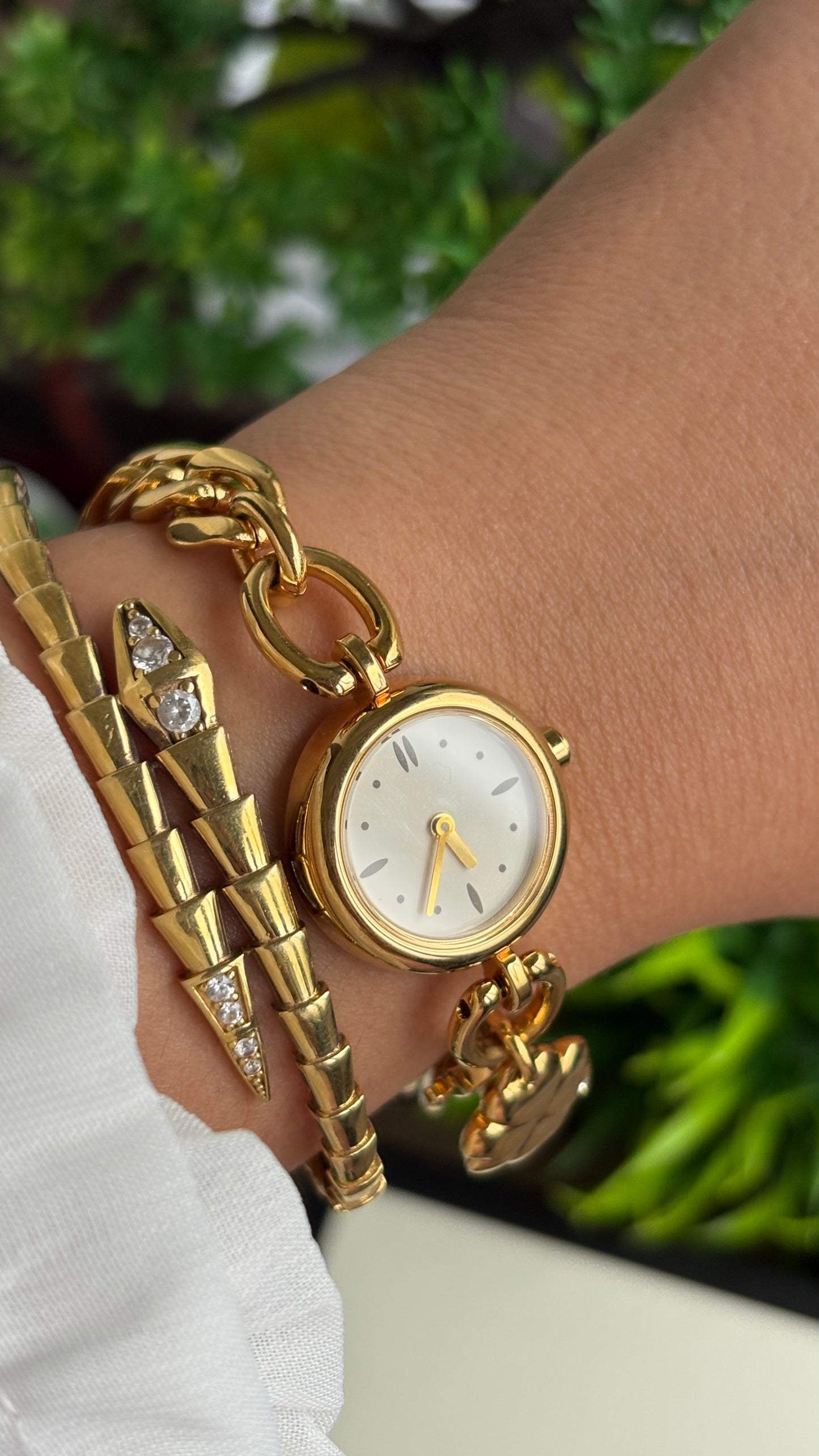 Vintage Citizen Noevir Charm Watch in Gold Tone