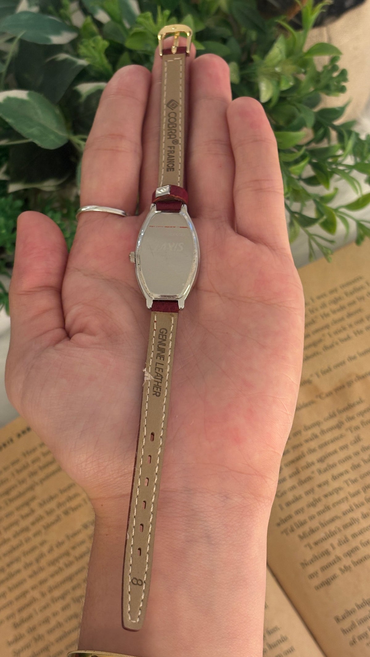 Vintage J.Crescent Barrel Watch in Silver Tone Quartz