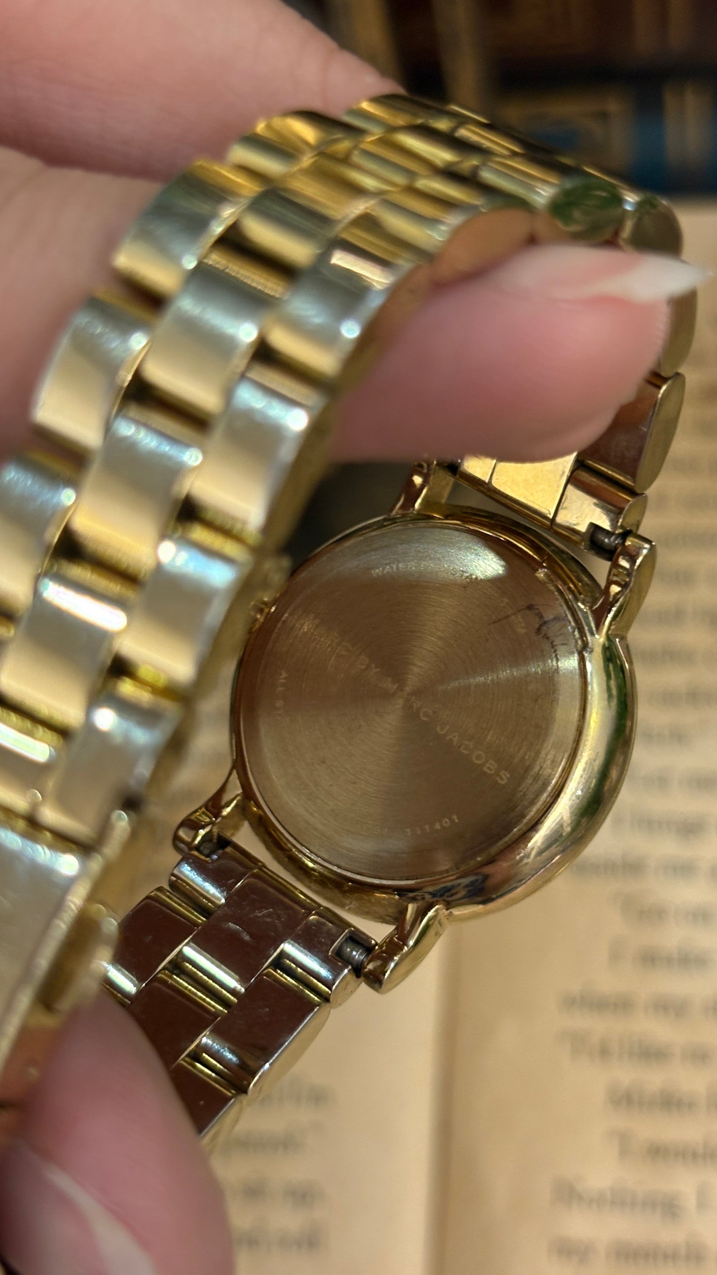 Vintage Marc by Marc Jacobs Classic Watch in Gold Tone Tiffany Blue Dial Quartz