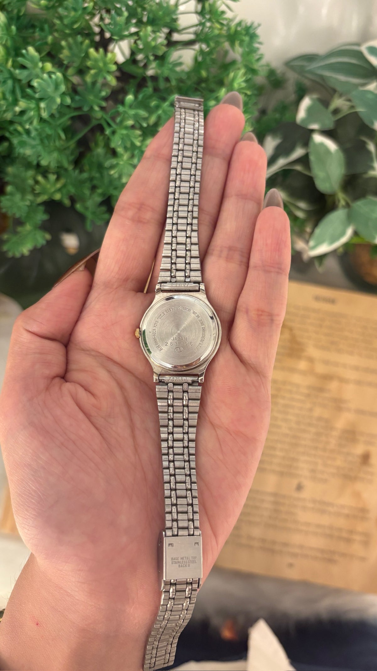 Rare Vintage Urban Alba Seiko Gray Dial Watch in Two-Tone Quartz