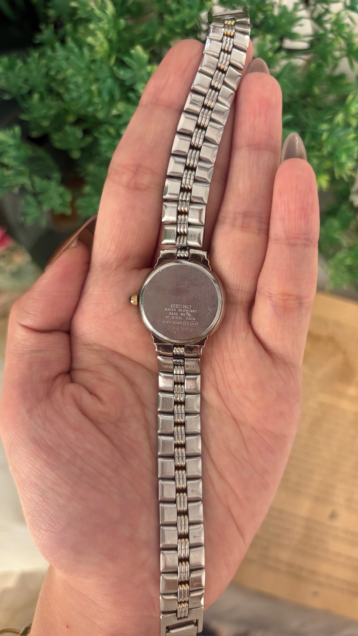 Rare Vintage Seiko Lucent Roman Dial Watch in Two-Tone Quartz