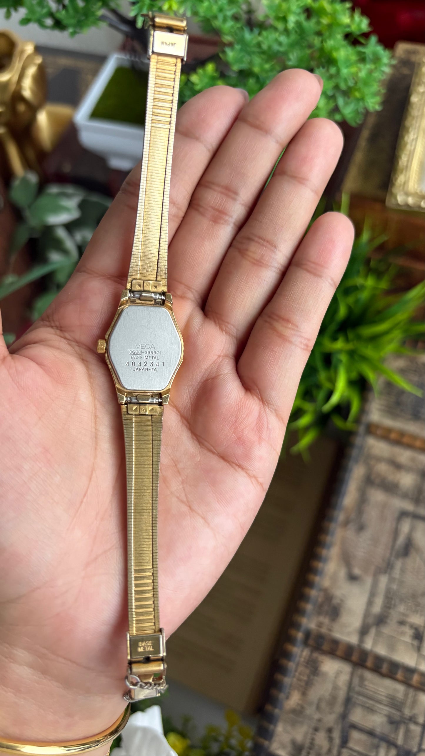 Vintage Dainty Vega Citizen Watch in Gold Tone