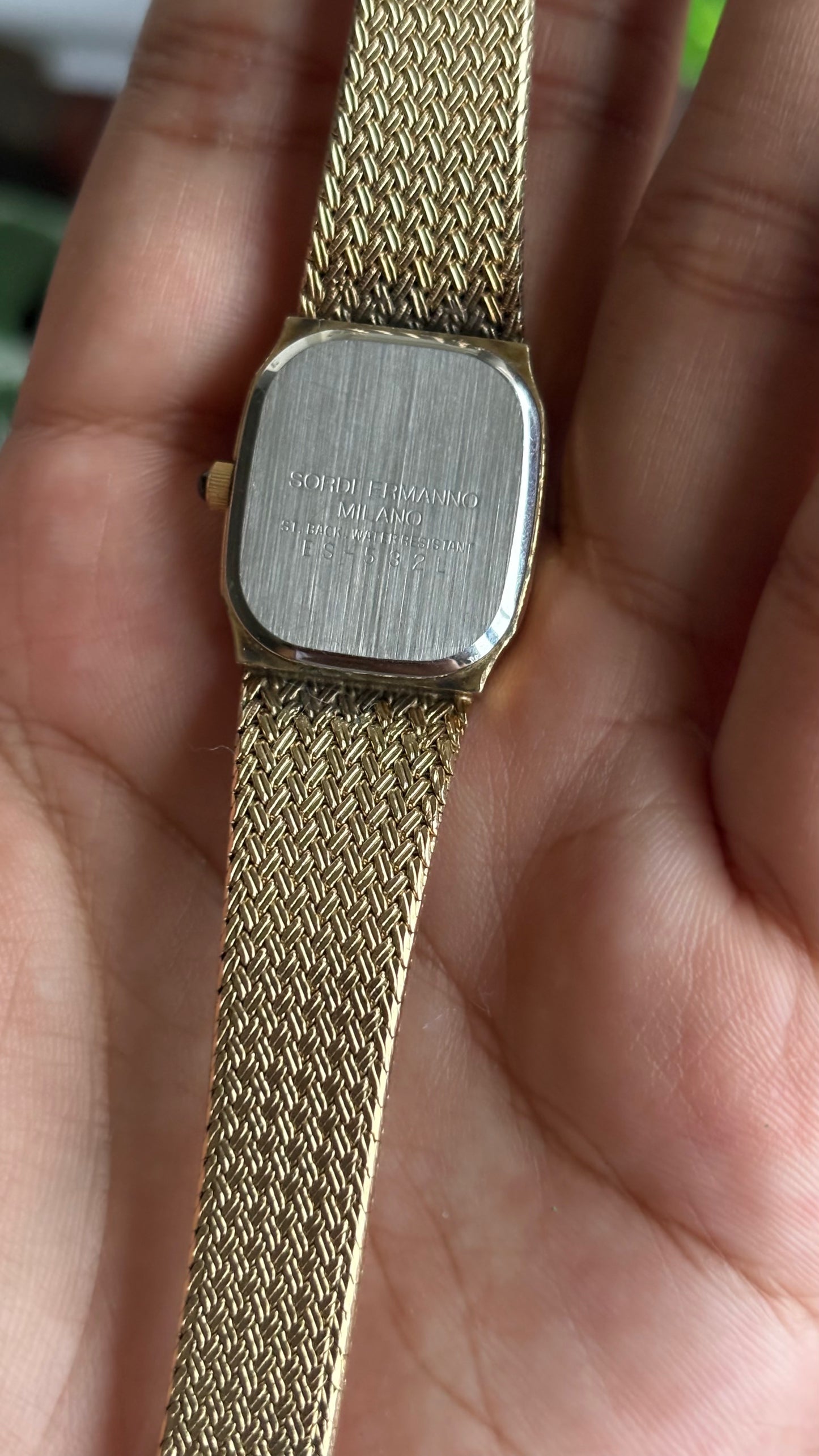 Vintage Sordi Ermanno Milano Watch in Gold Tone