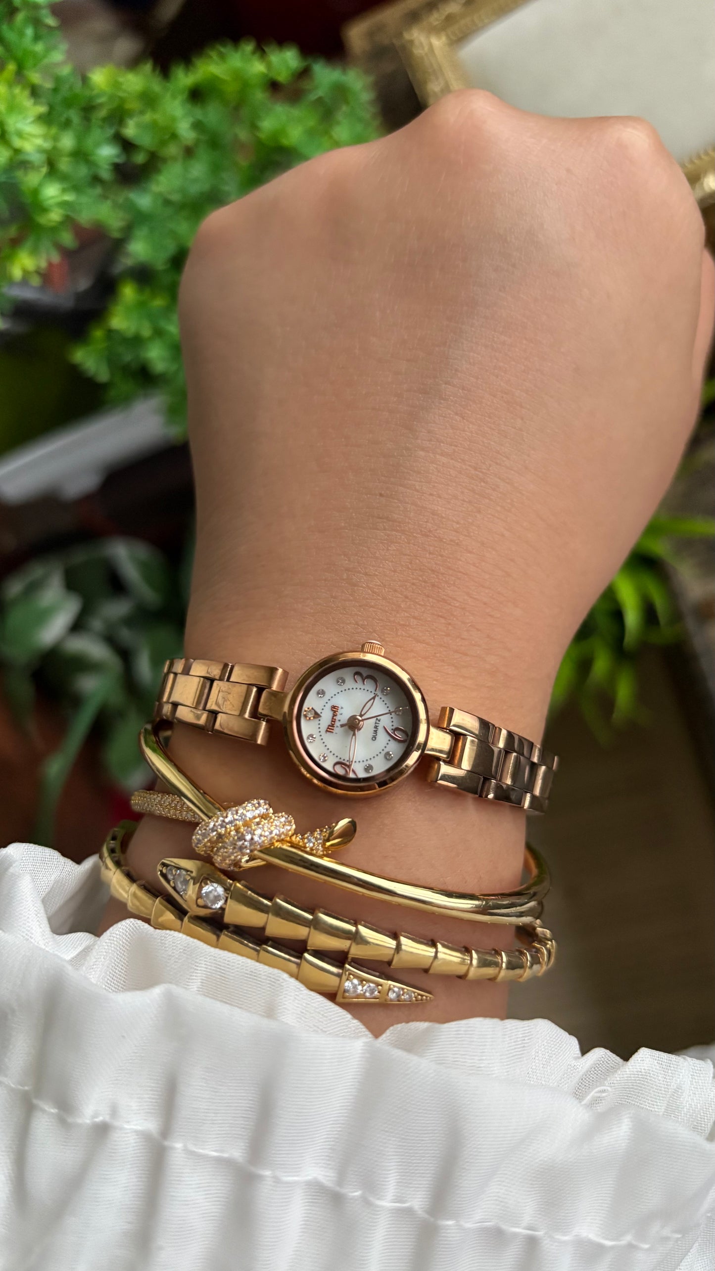 Vintage Marelli Italy Watch in Rose Gold Tone
