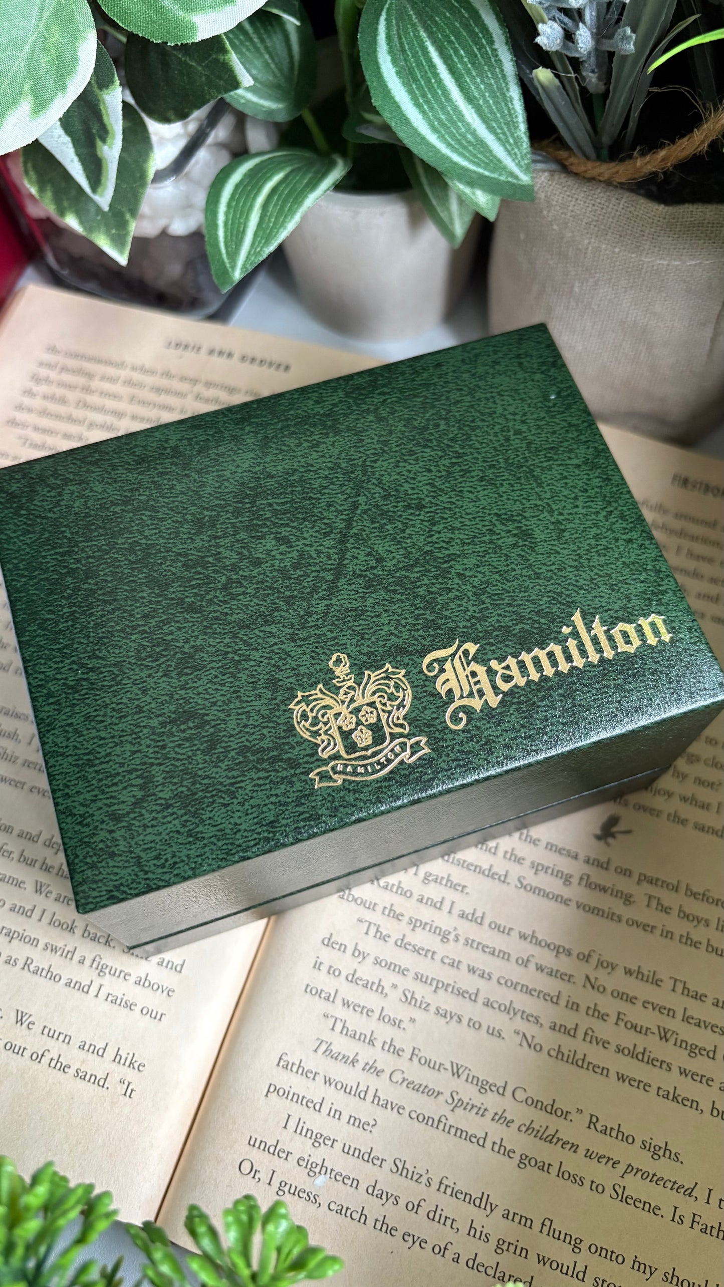 Extremely Rare Vintage Hamilton Swiss Watch in Gold Tone Oval Face with Genuine Diamonds and Original Vintage Hamilton Box