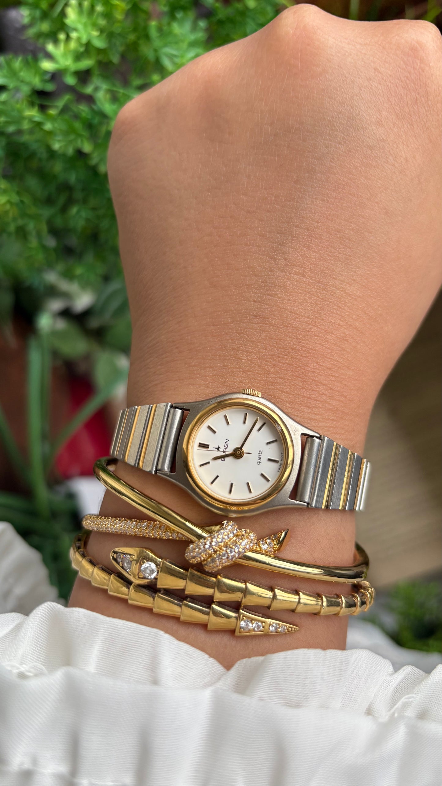 Vintage Buren Swiss Watch in Two-Tone