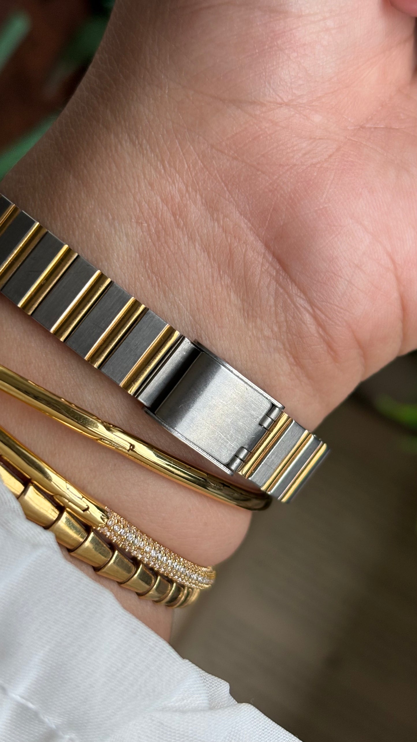 Vintage Buren Swiss Watch in Two-Tone