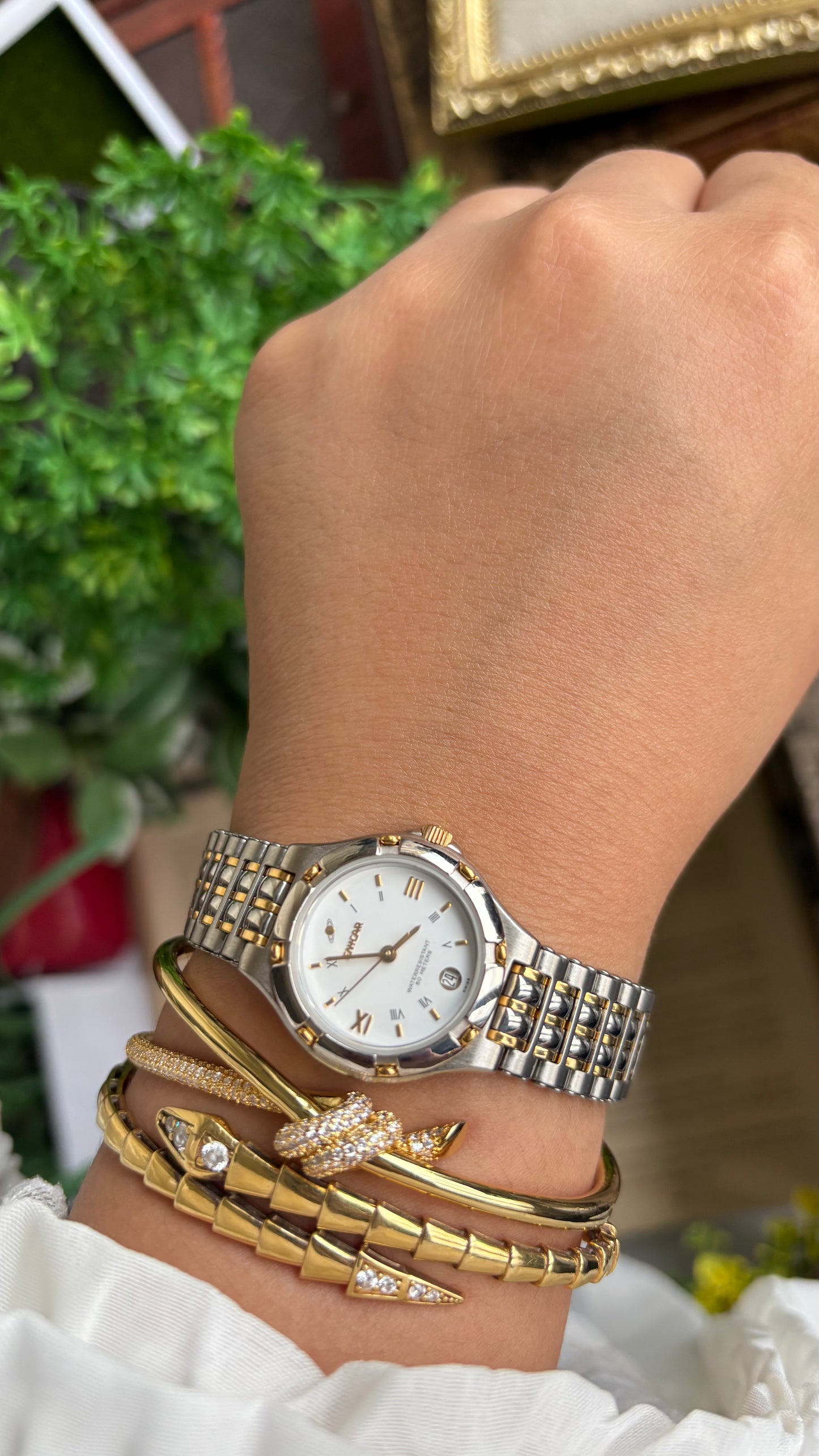 Vintage Enicar Swiss Watch in Two-Tone