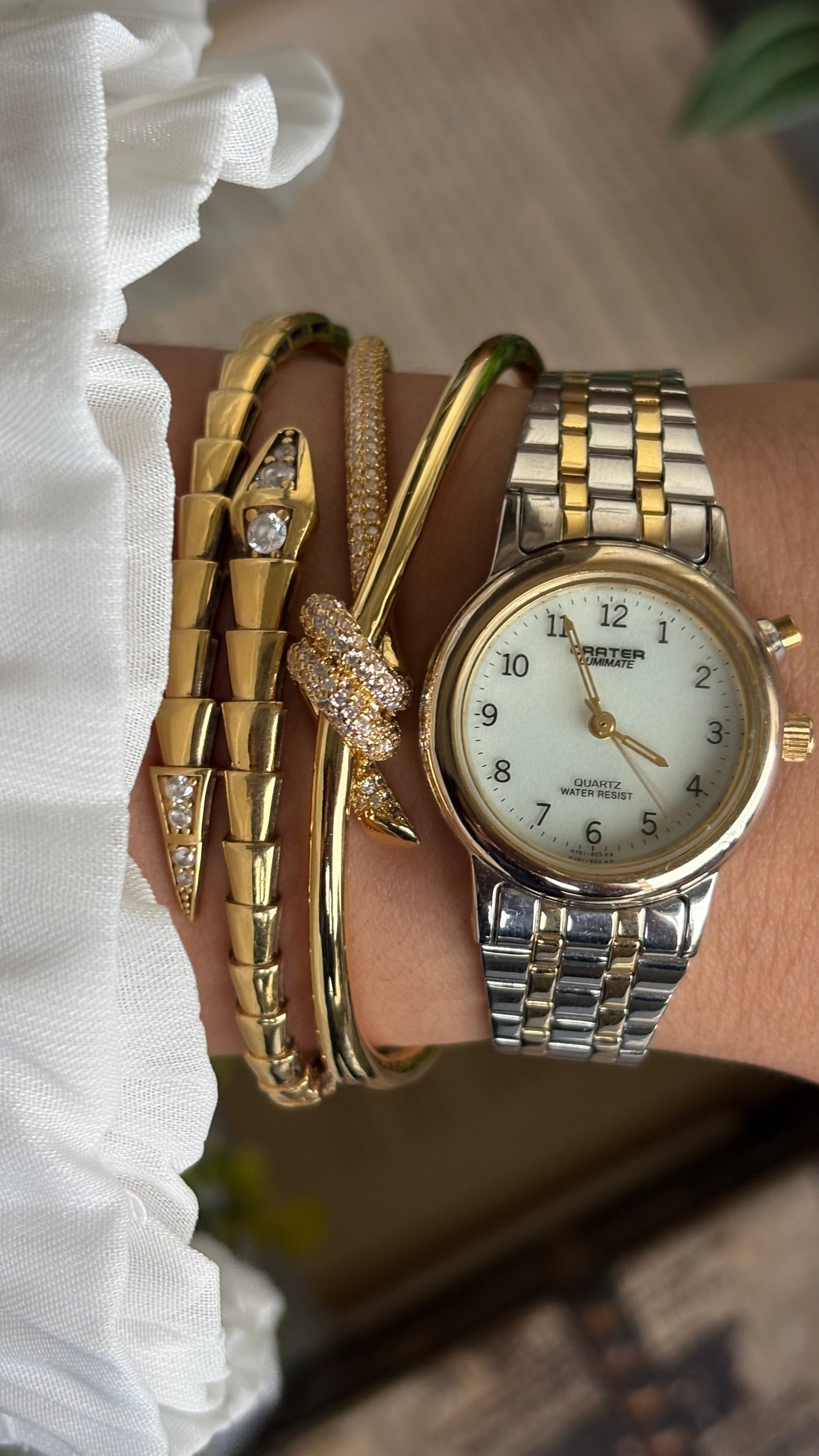 Vintage Carter Lumimate Watch in Two-Tone
