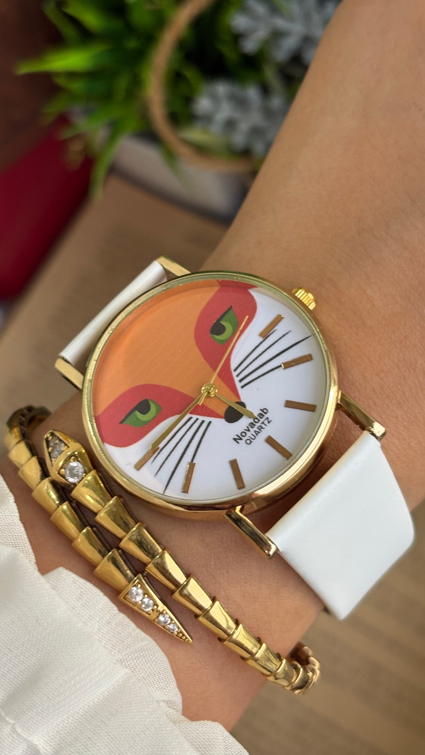 Vintage Novadab Watch in Leather Strap