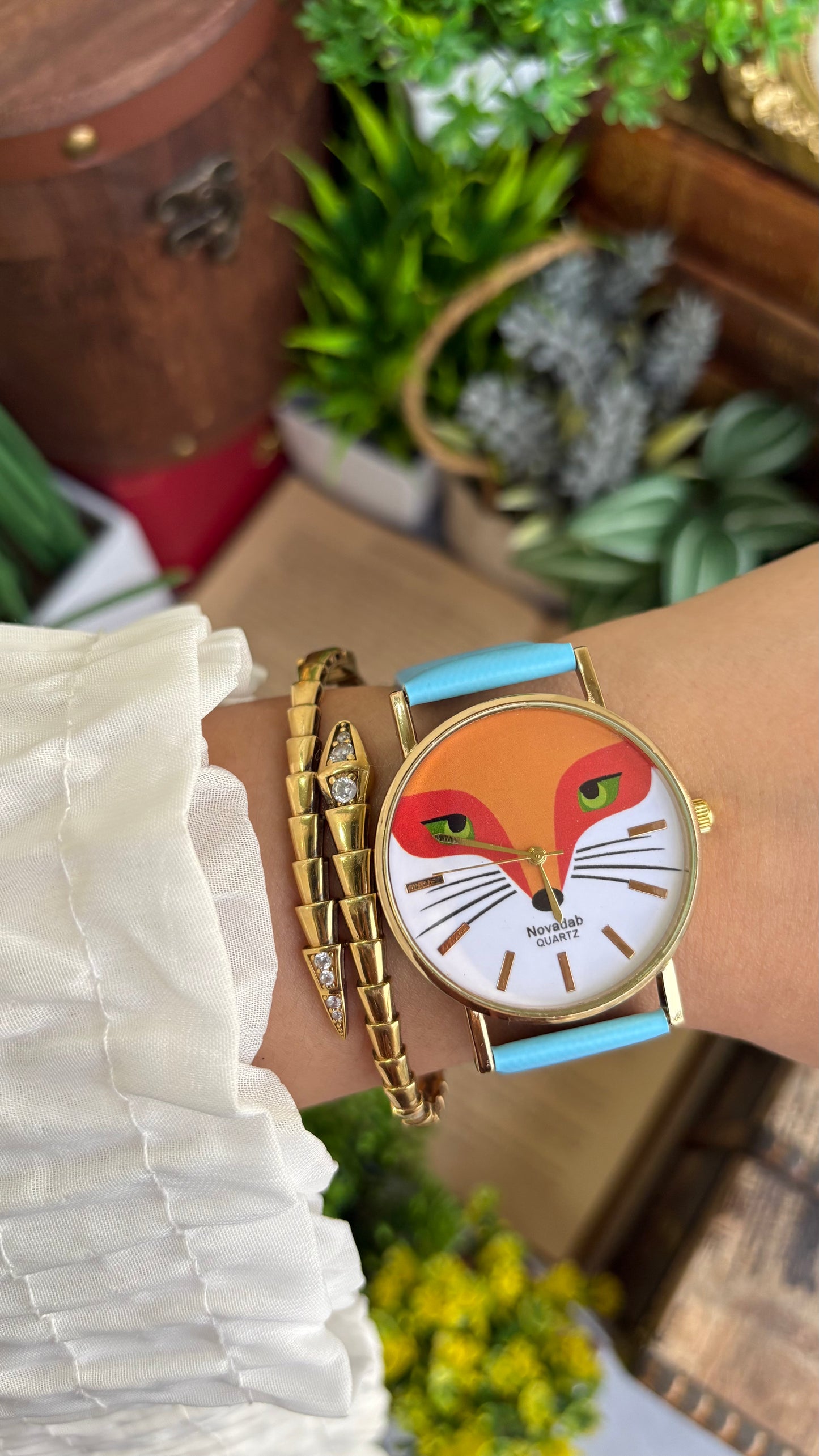 Vintage Novadab Watch in Leather Strap