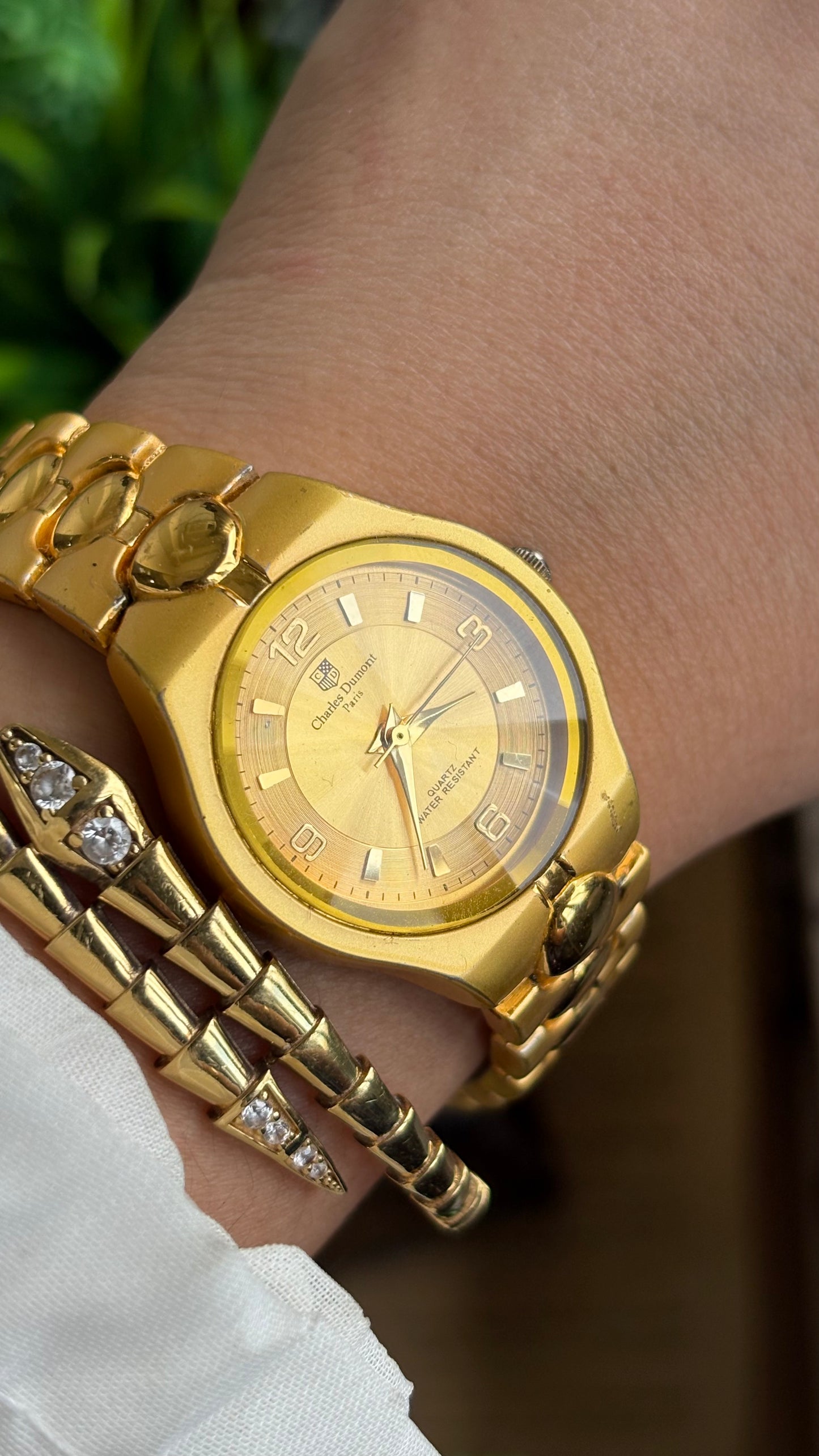 Vintage Charles Dumont Classic Watch in Gold Tone