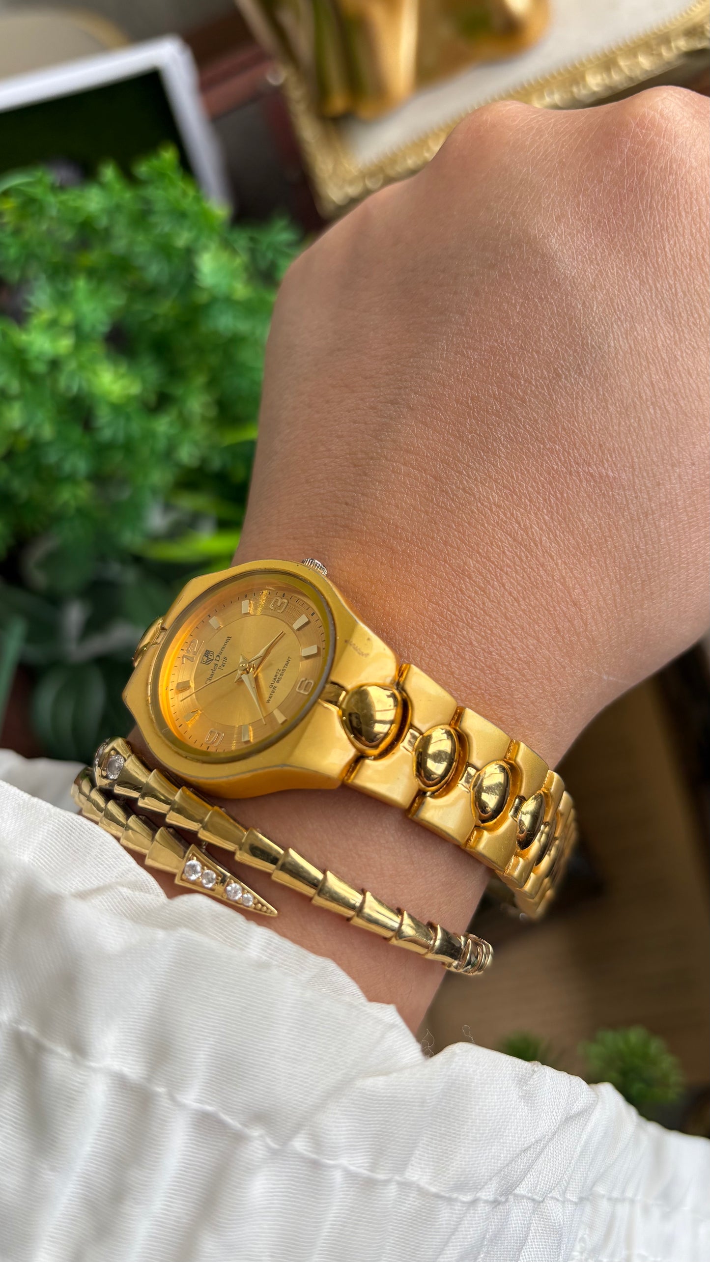 Vintage Charles Dumont Classic Watch in Gold Tone